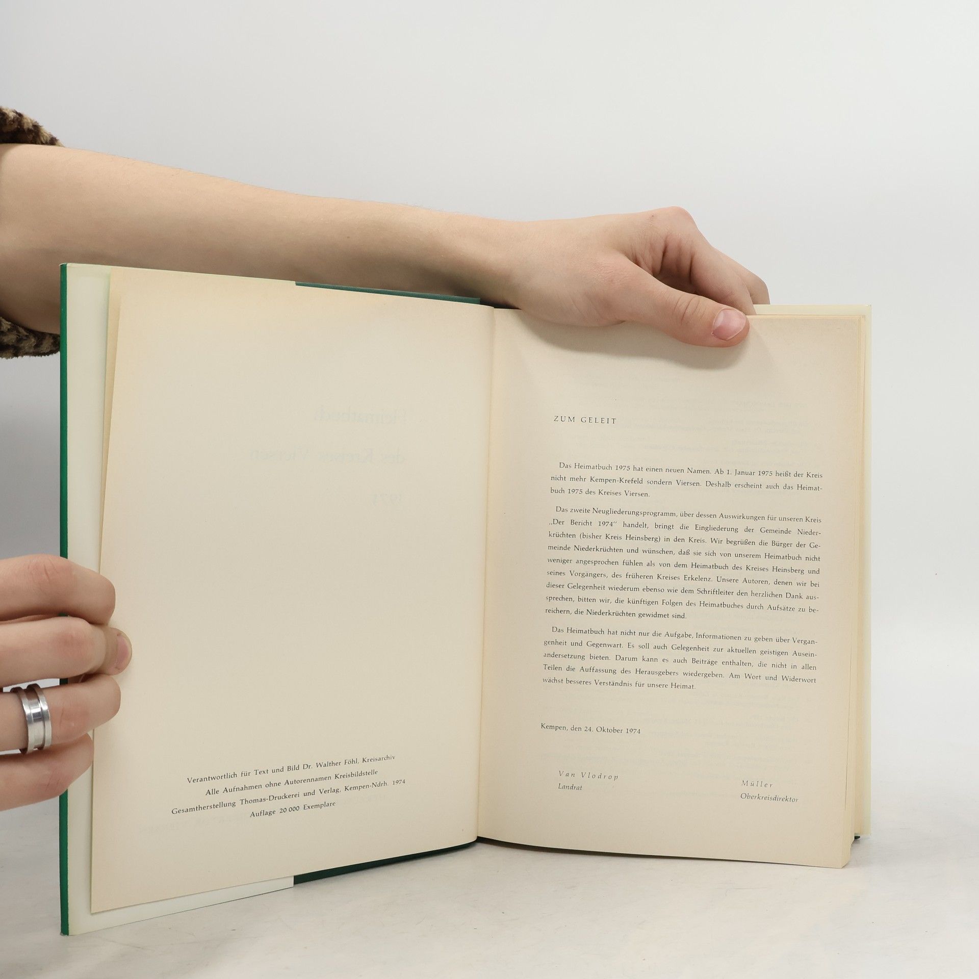 Autorenkollektiv Heimatbuch 1975. Des Kreises Viersen