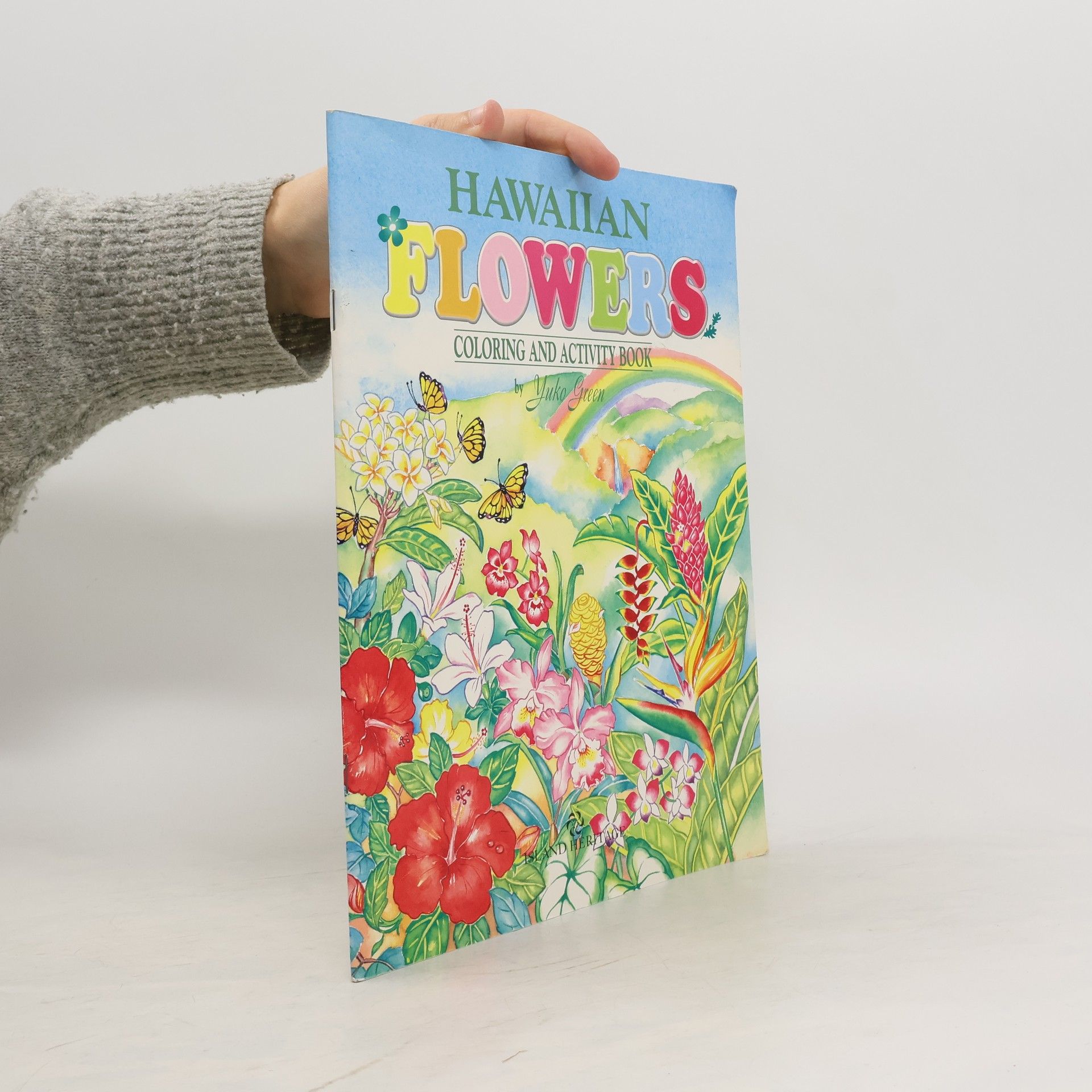 Yuko Green Hawaiian Flowers. Coloring and Activity Book