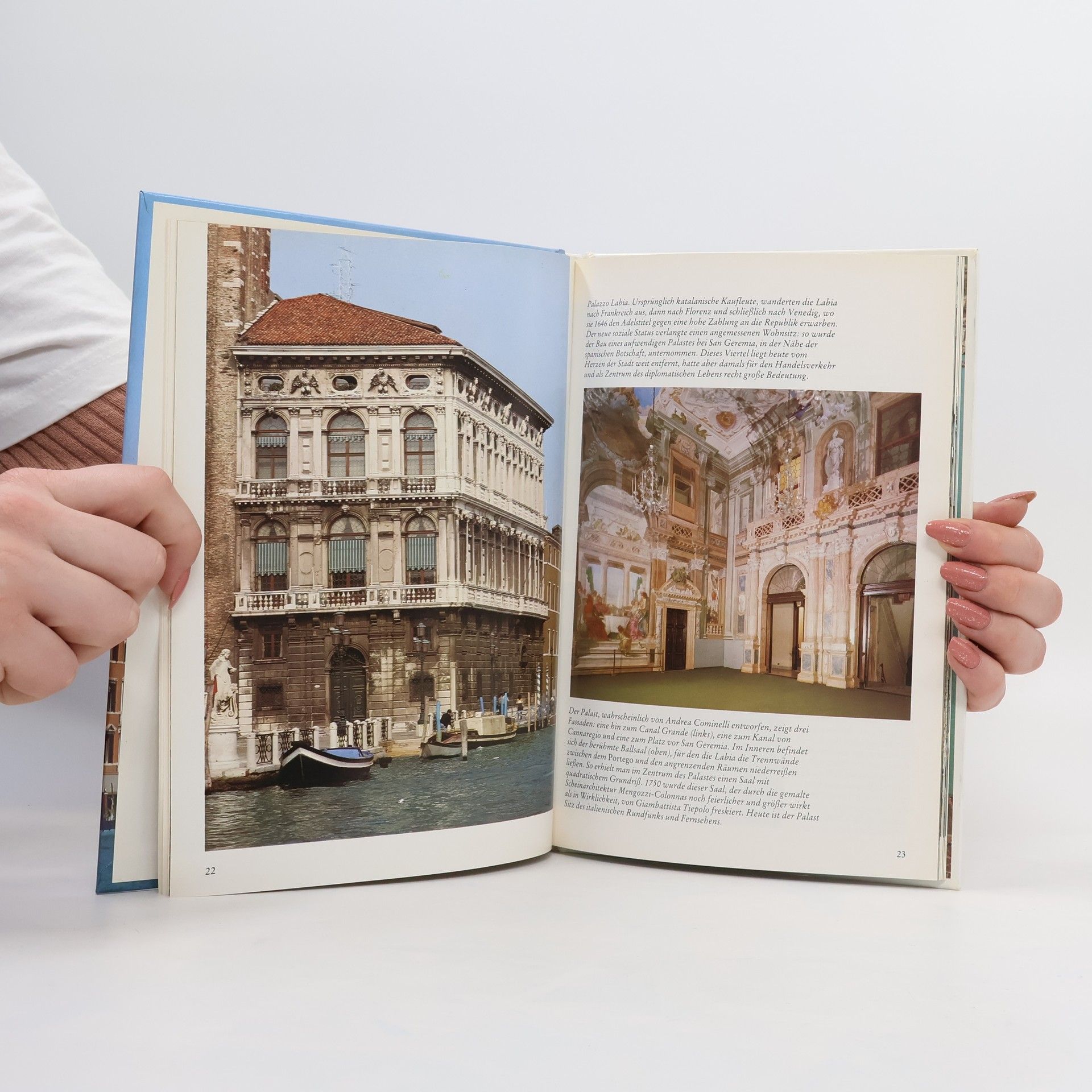Giuseppe Mazzariol Die Palazzi am Canal Grande in Venedig