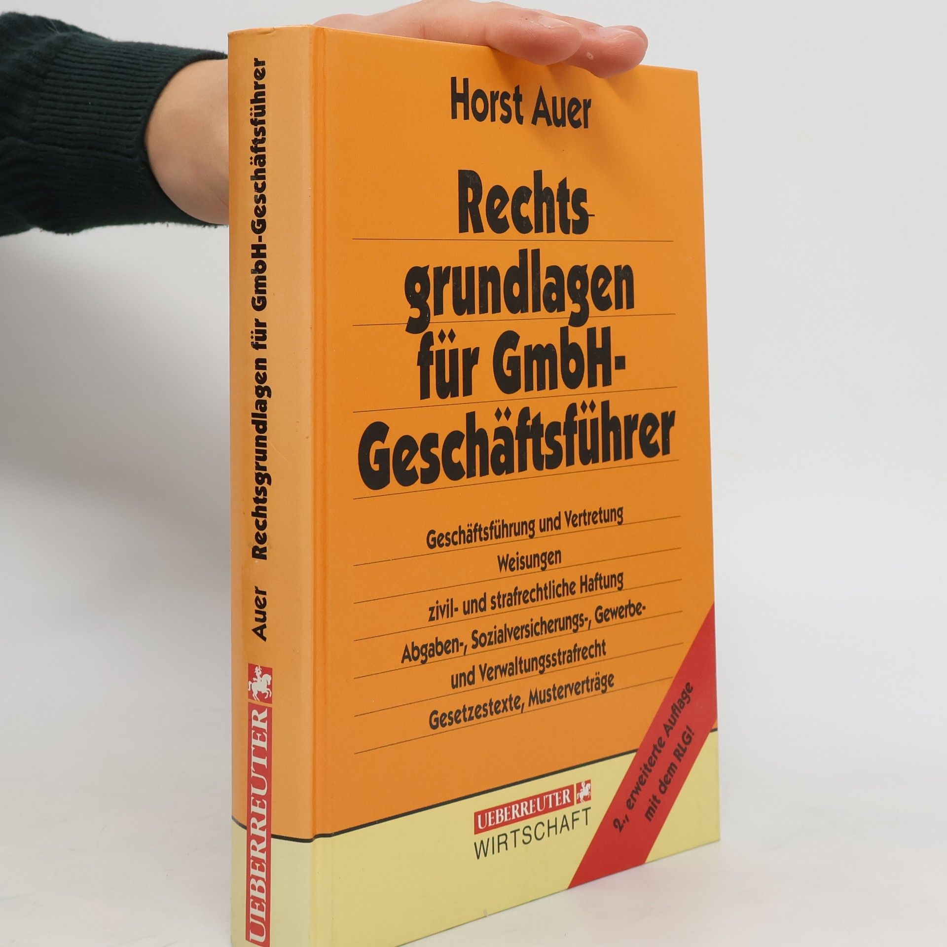 Horst Auer Rechtsgrundlagen für GmbH-Geschäftsführer