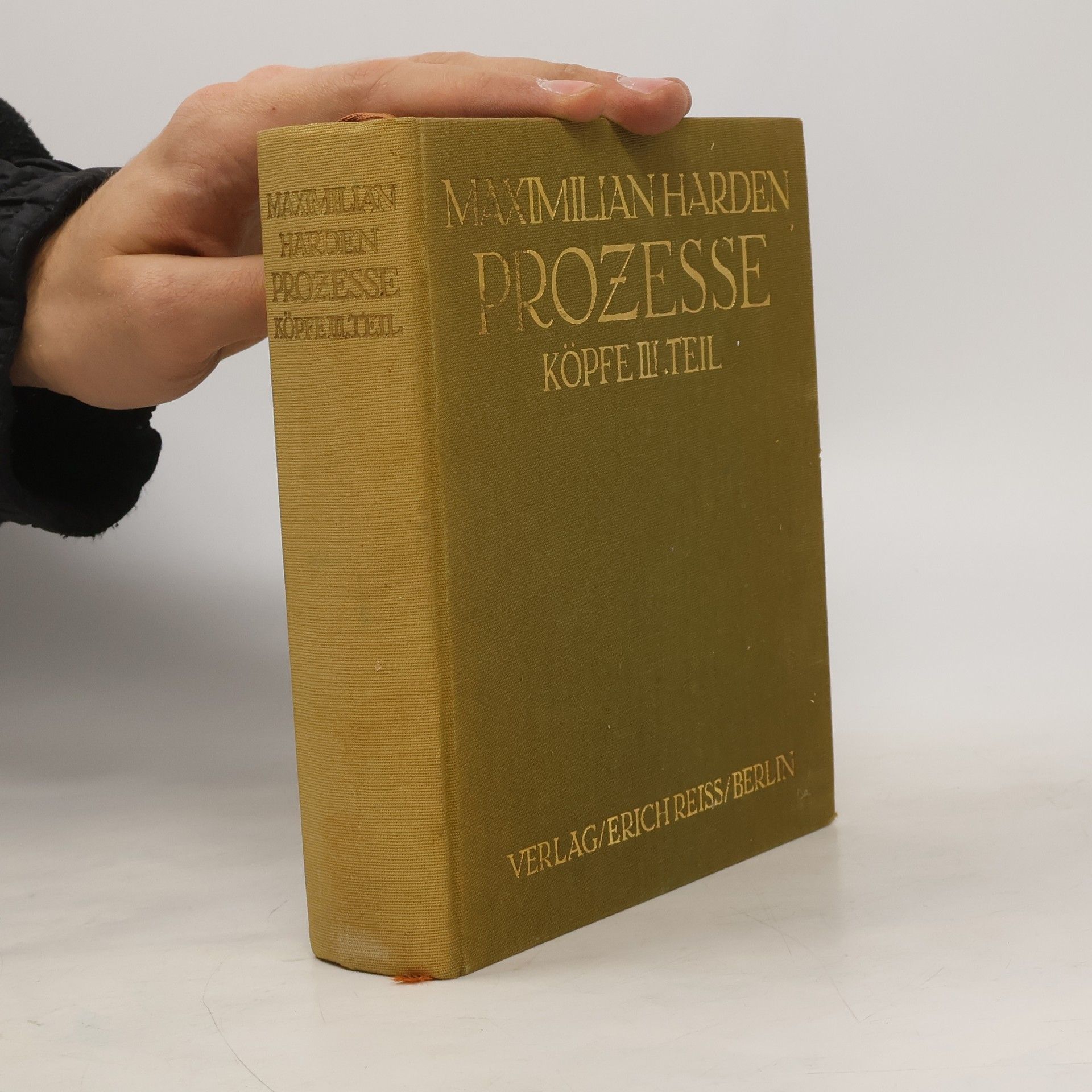 Maximilian Harden Prozesse Köpfe III. Teil