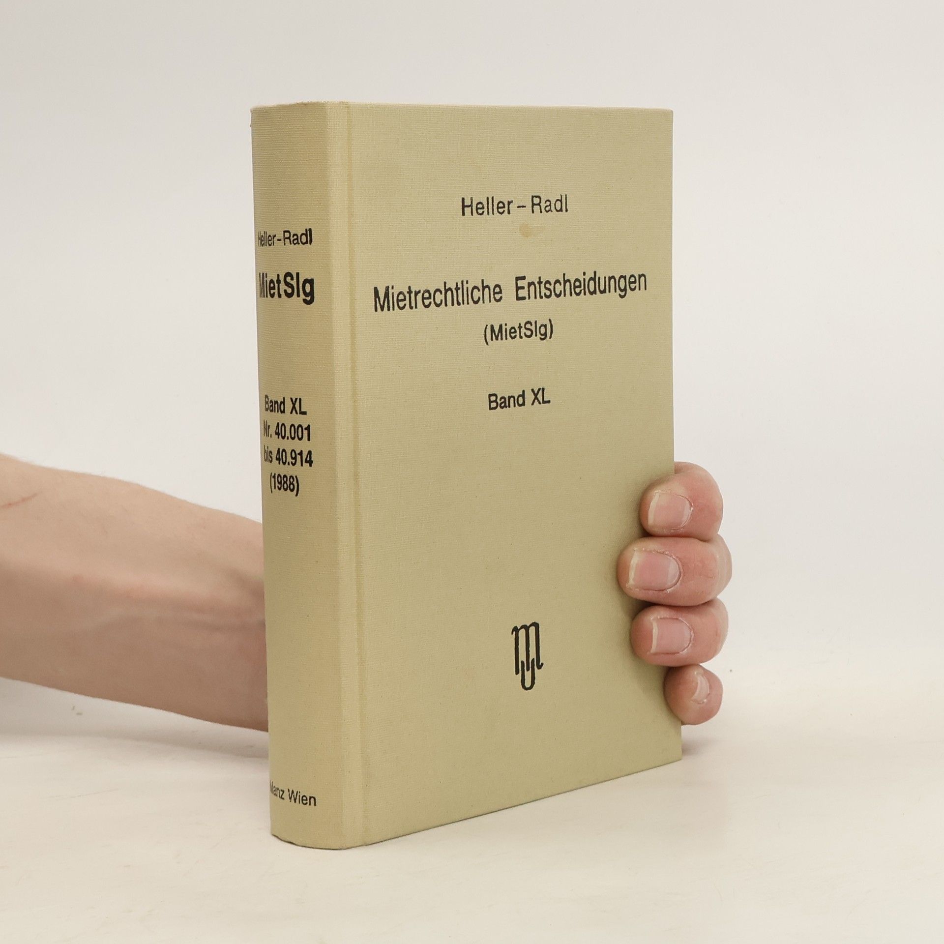 kolektiv Mietrechtliche Entscheidungen (MietSlg) XL