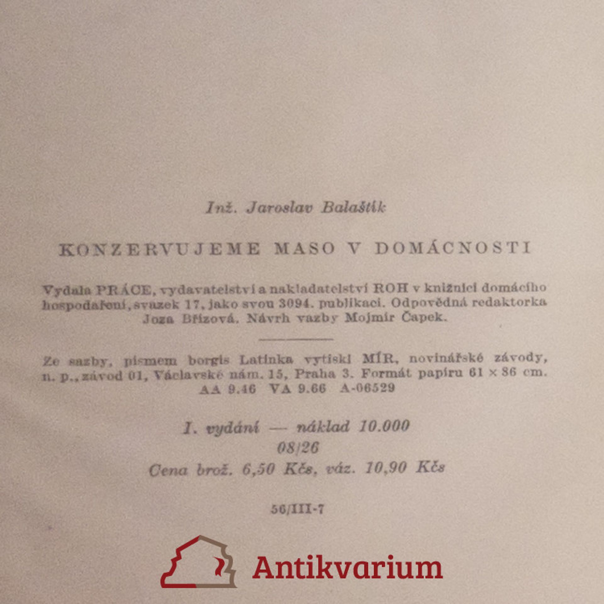 Jaroslav Balaštík Konzervujeme maso v domácnosti