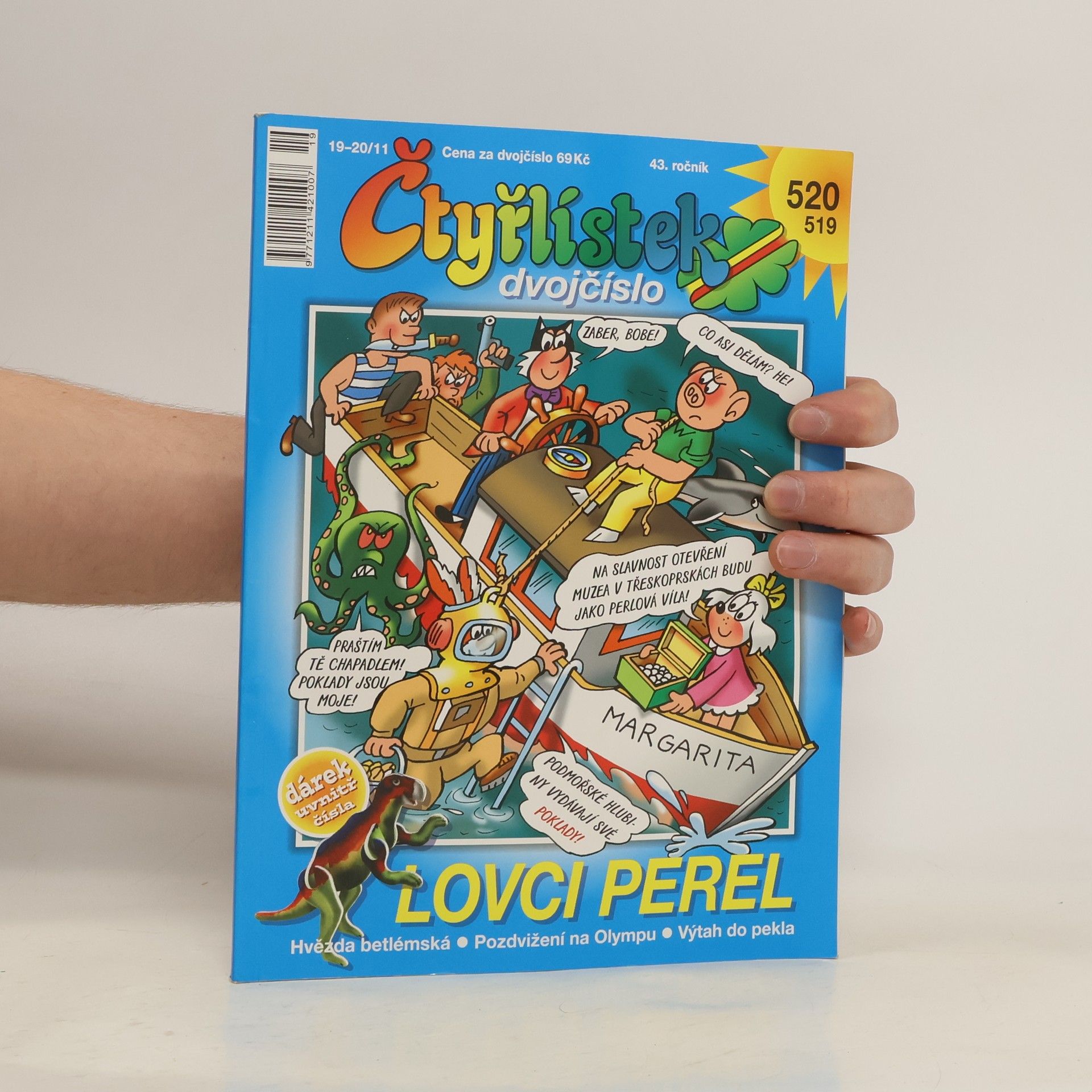 Kolektív autorov Čtyřlístek dvojčíslo. Lovci perel (číslo 519 a 520)