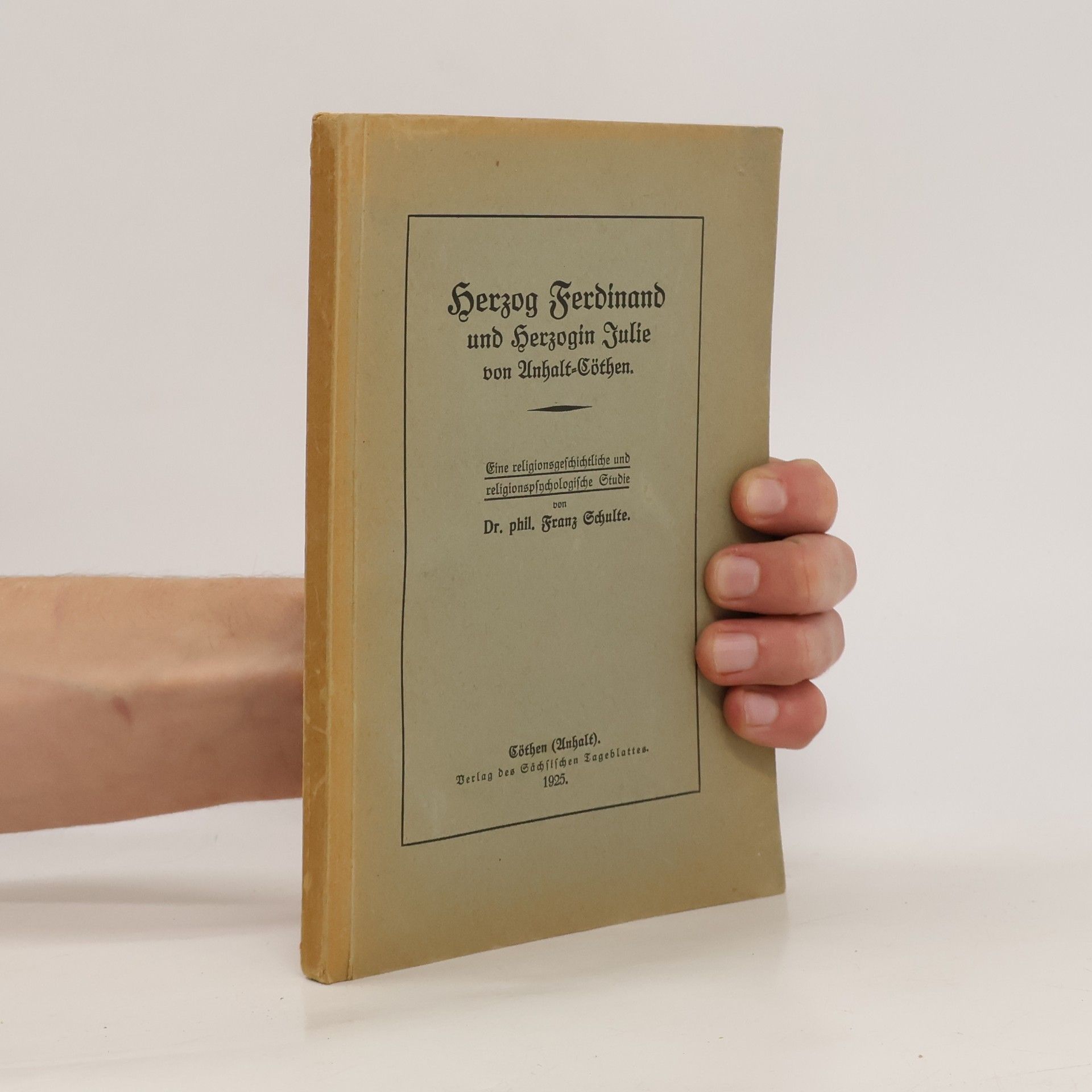 Franz Schulte Herzog Ferdinand und Herzogin Julie von Anhalt-Cöthen