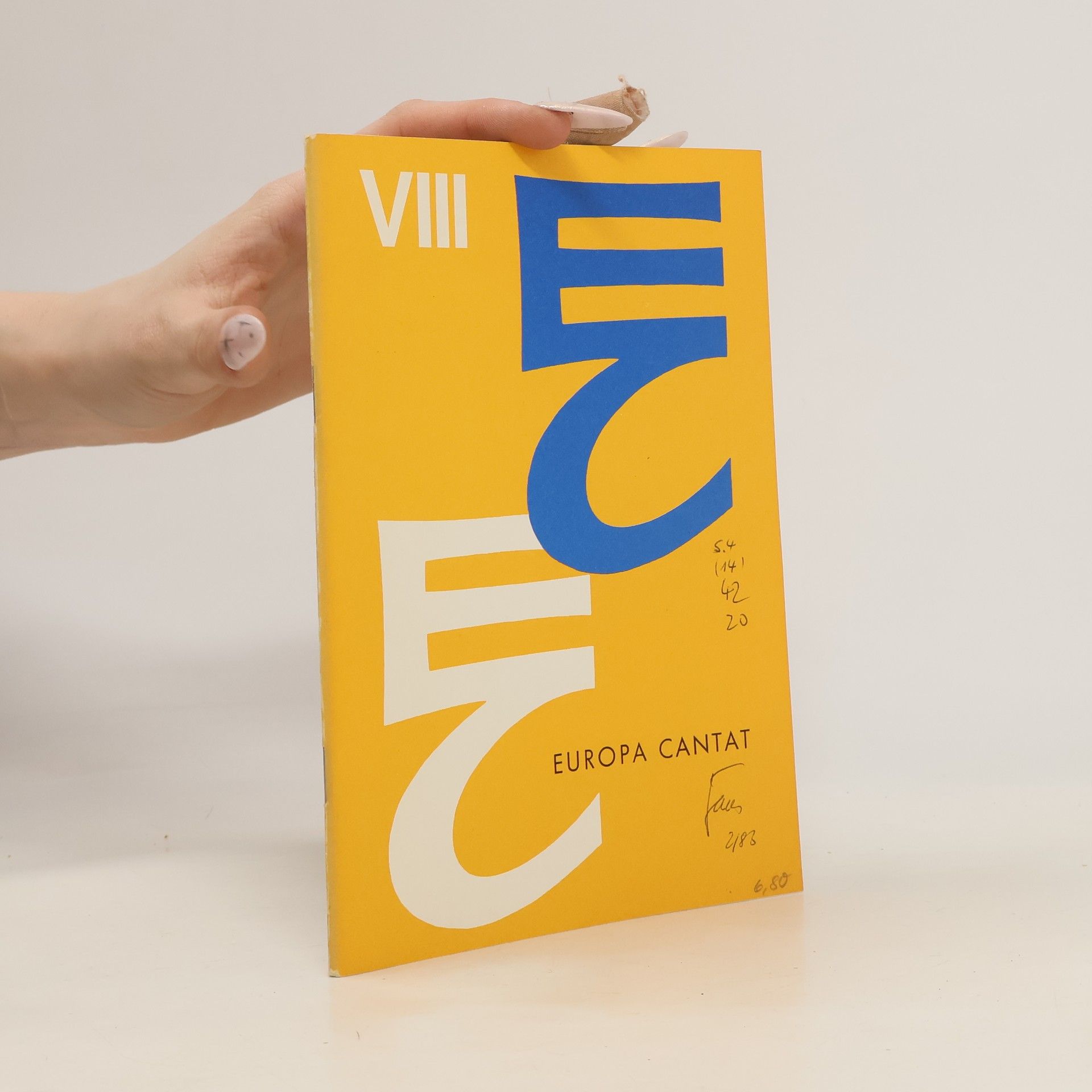 Collectif d'auteurs Europa Cantat VIII