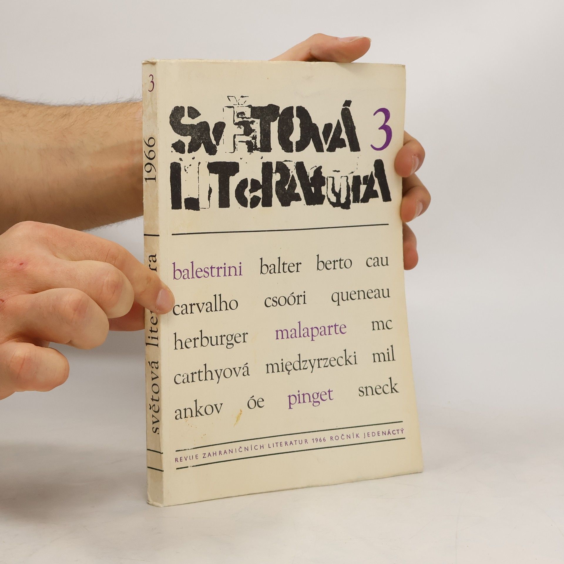 V. V. Štecha Světová literatura 3/1966