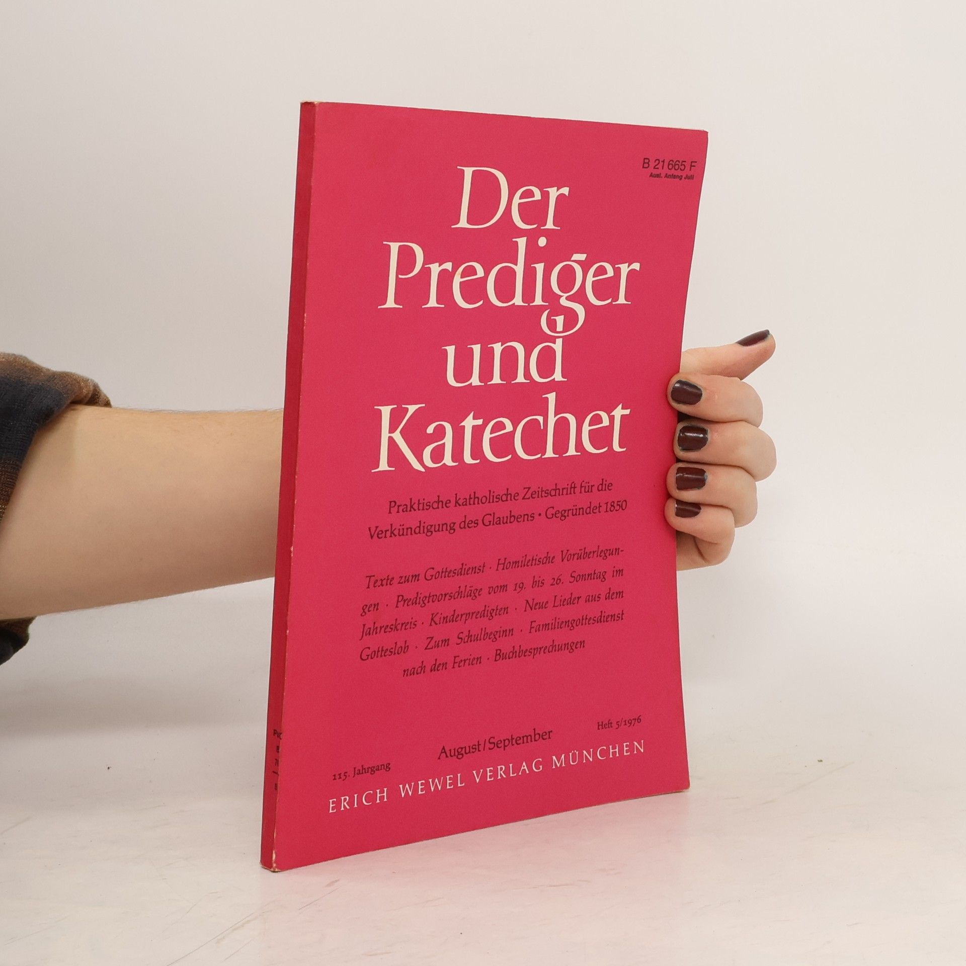 Autorenkollektiv Der Prediger und Katechet 5/1976