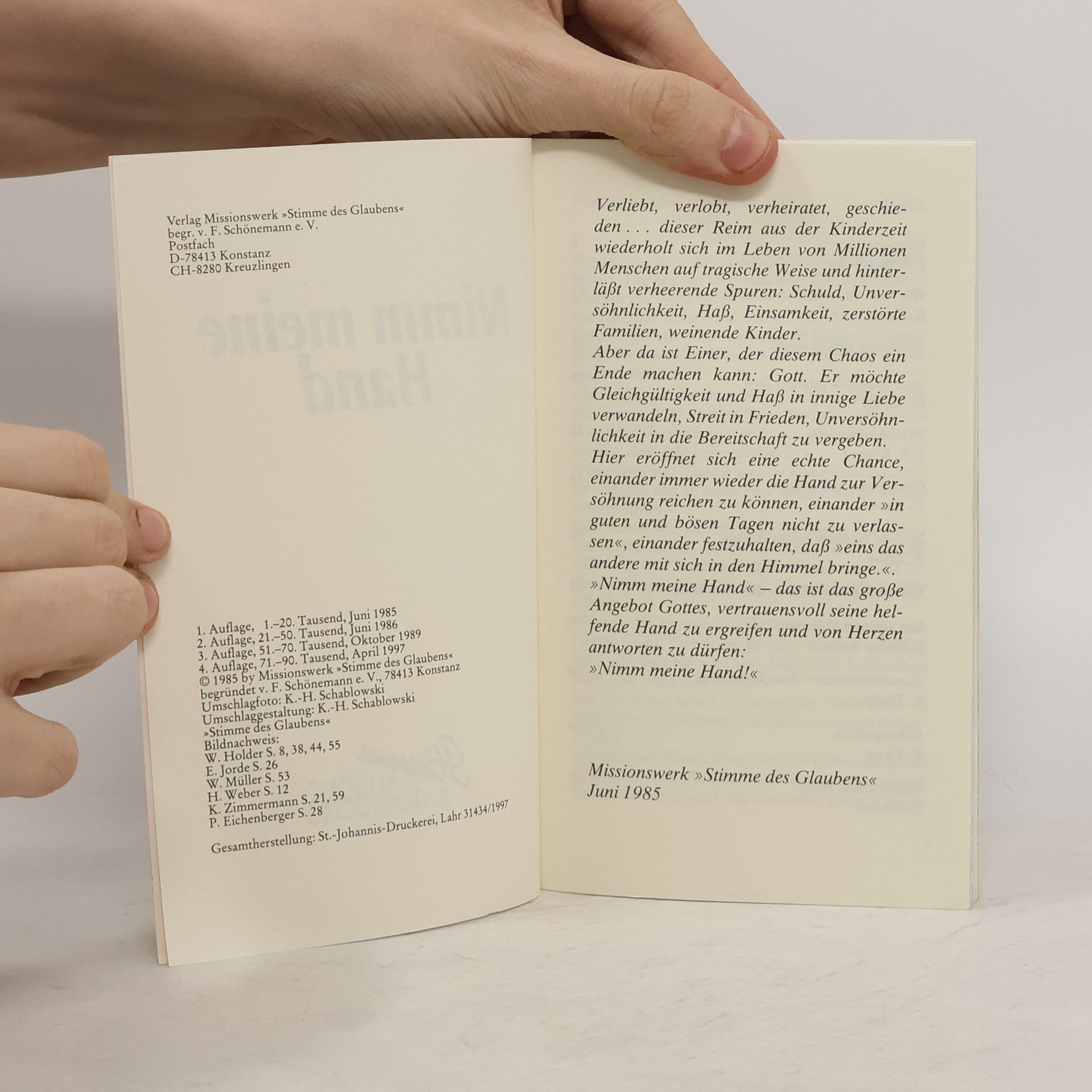 Autorenkollektiv Nimm meine Hand