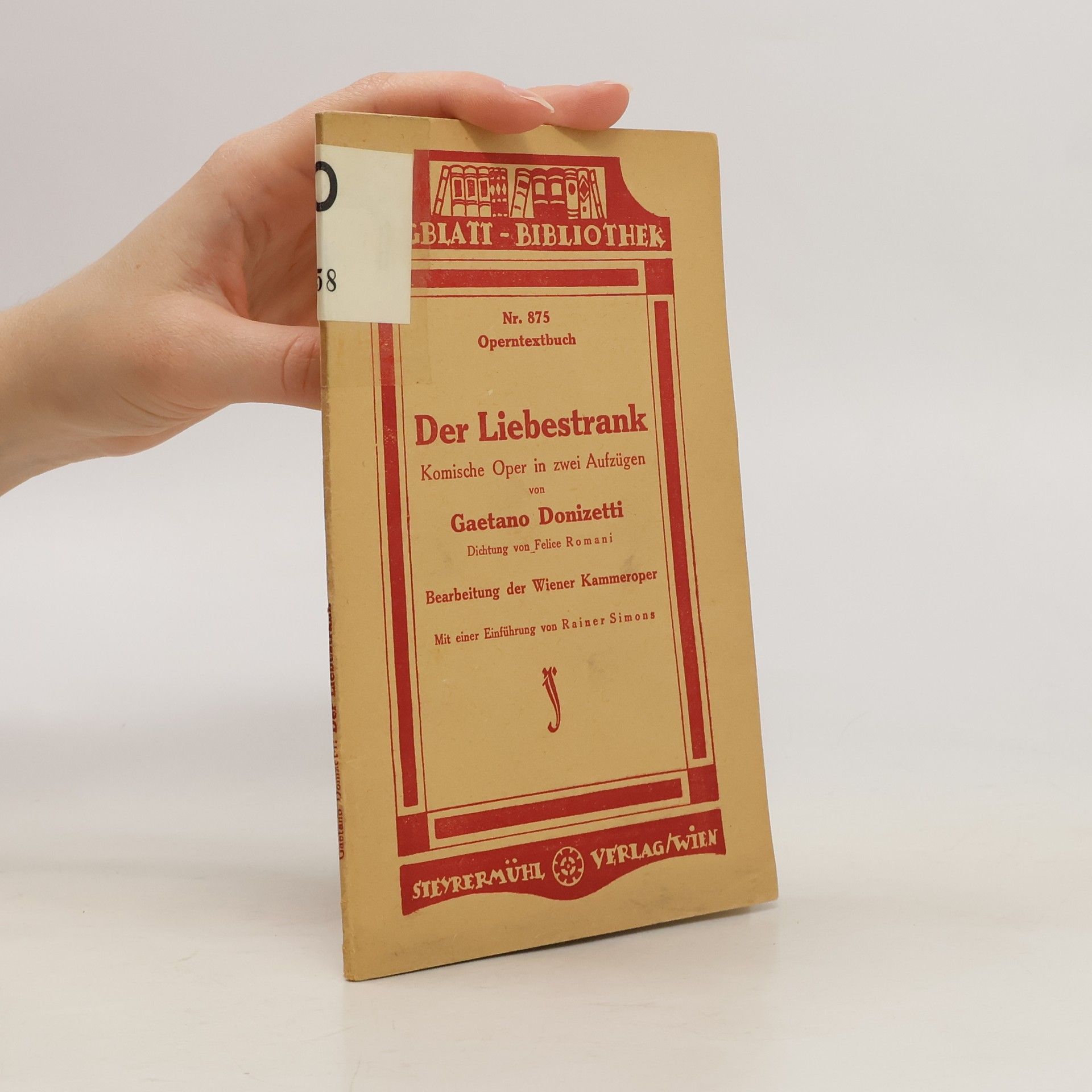 Gaetano Donizetti Der Liebestrank
