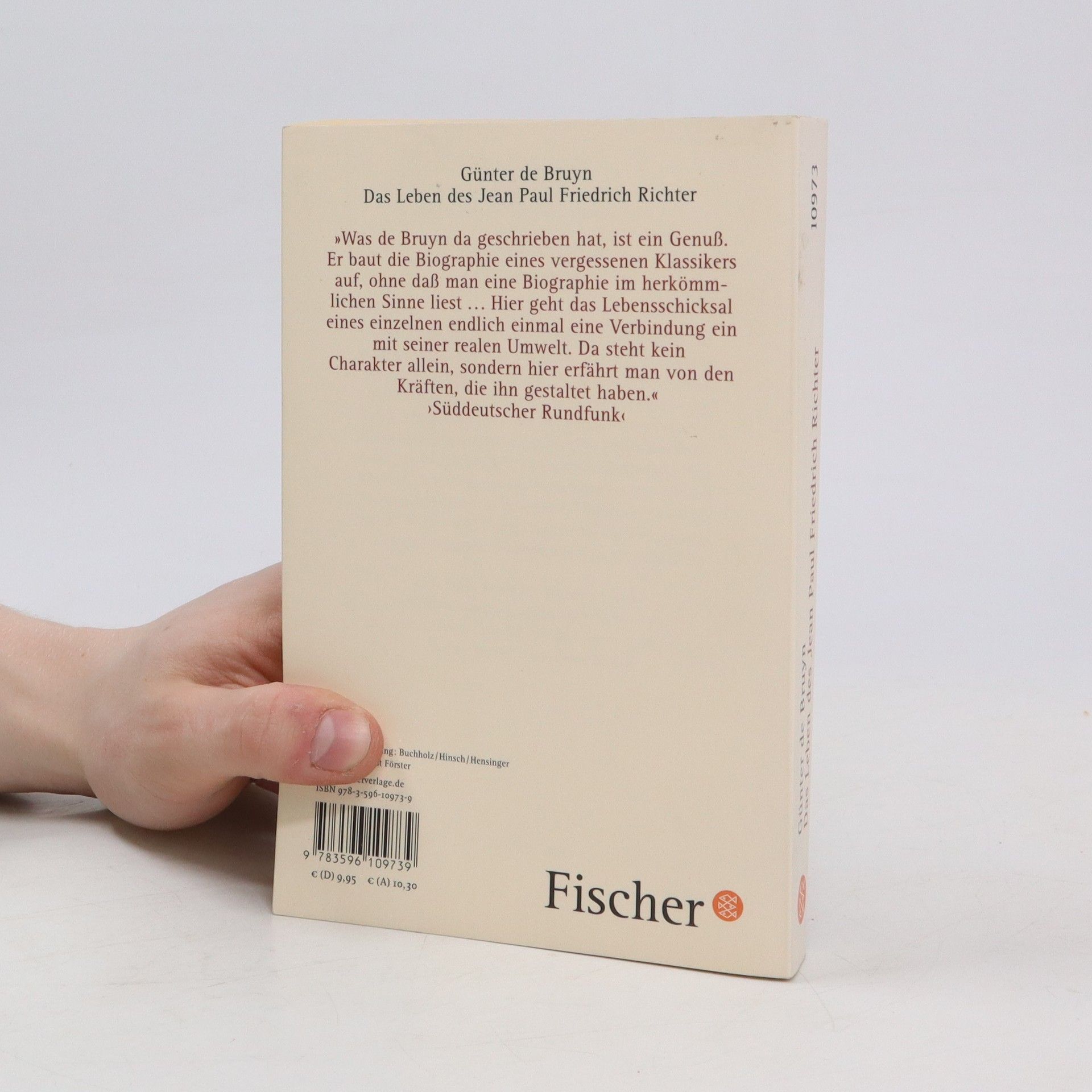 Günther de Bruyn Das Leben des Jean Paul Friedrich Richter