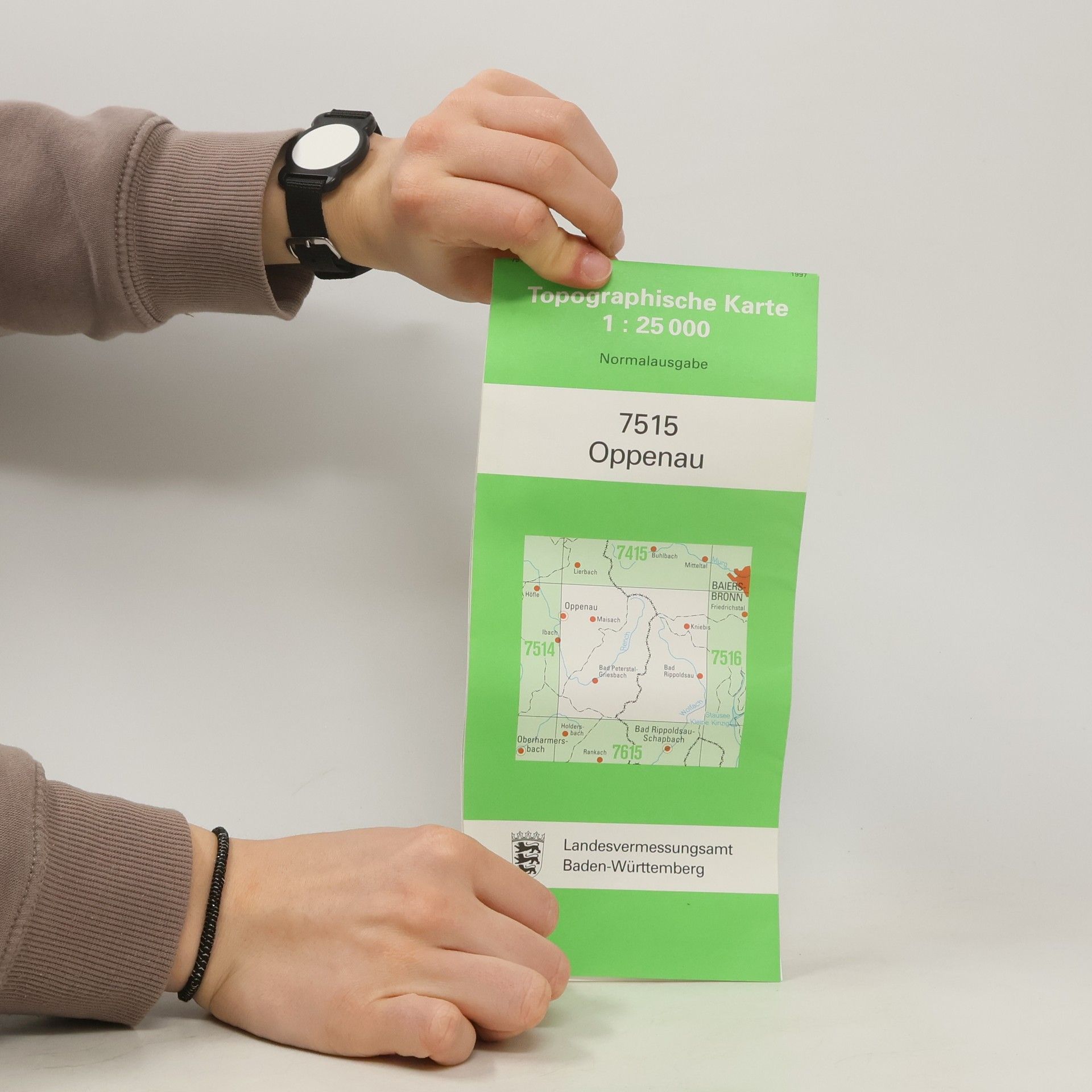 Autorenkollektiv Topographische Karte. Oppenau