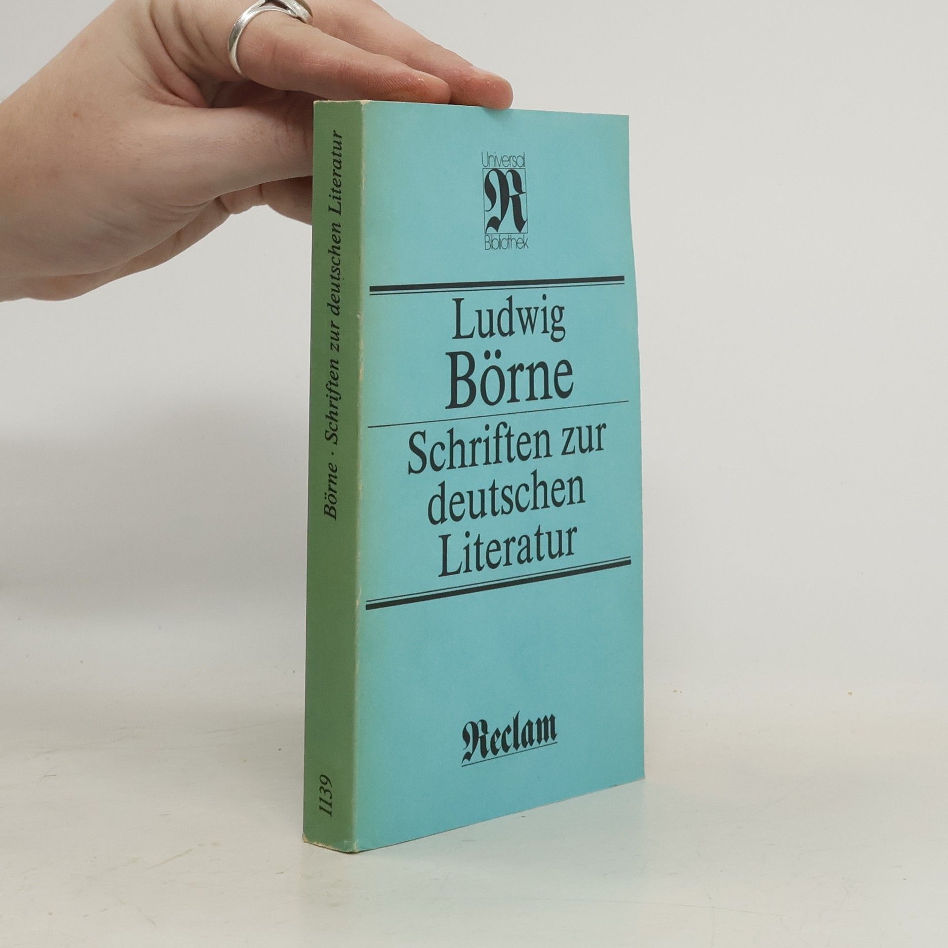 Ludwig Börne Schriften zur deutschen Literatur