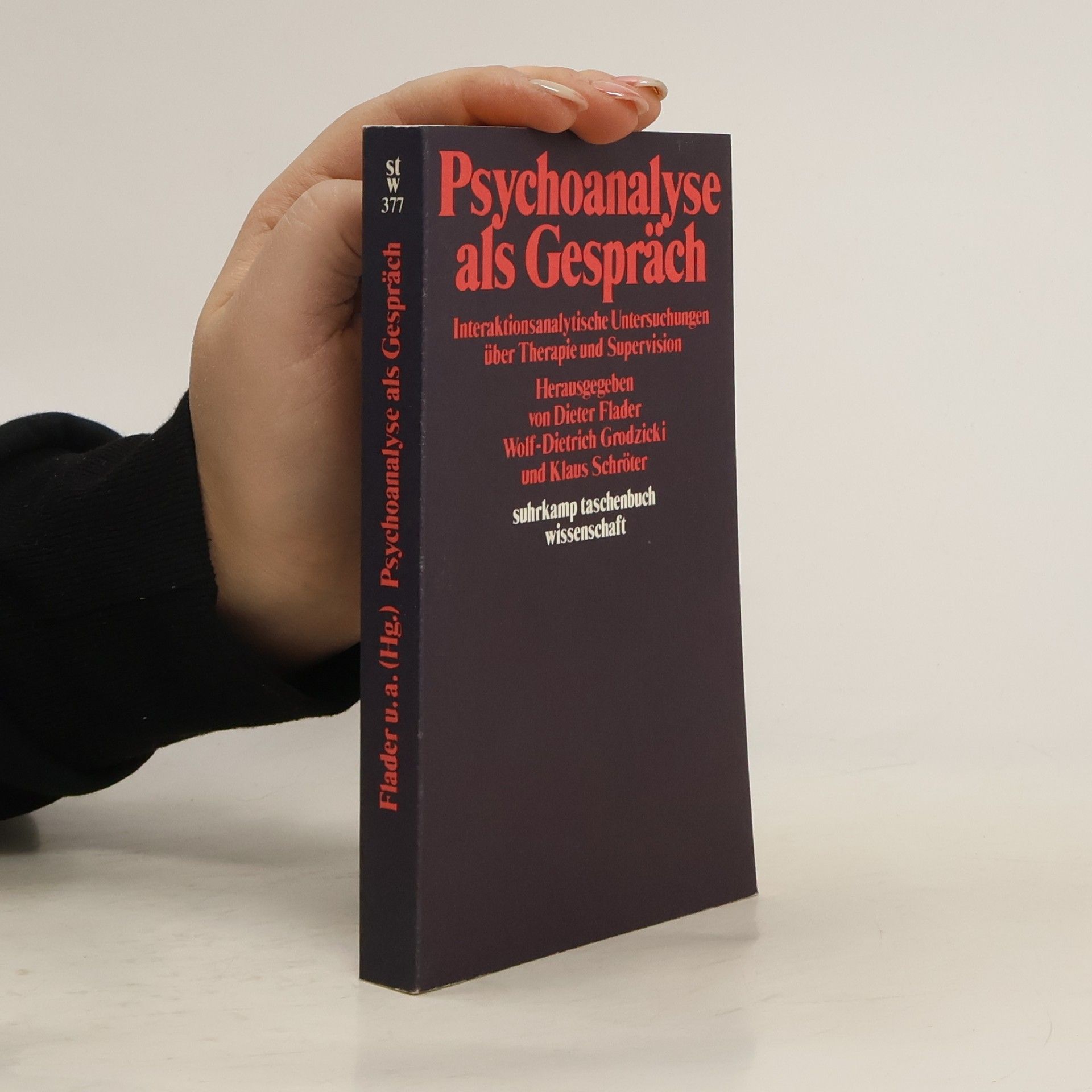 Dieter Flader Psychoanalyse als Gespräch