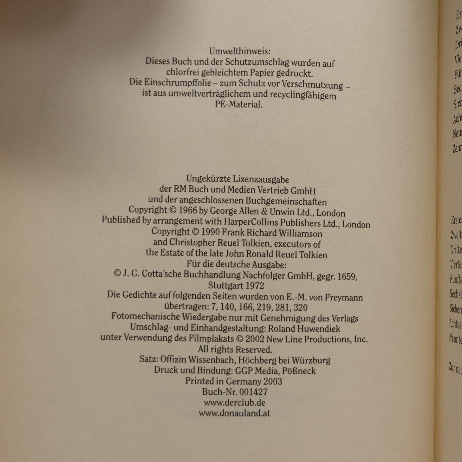 J. R. R. Tolkien Der Herr der Ringe
