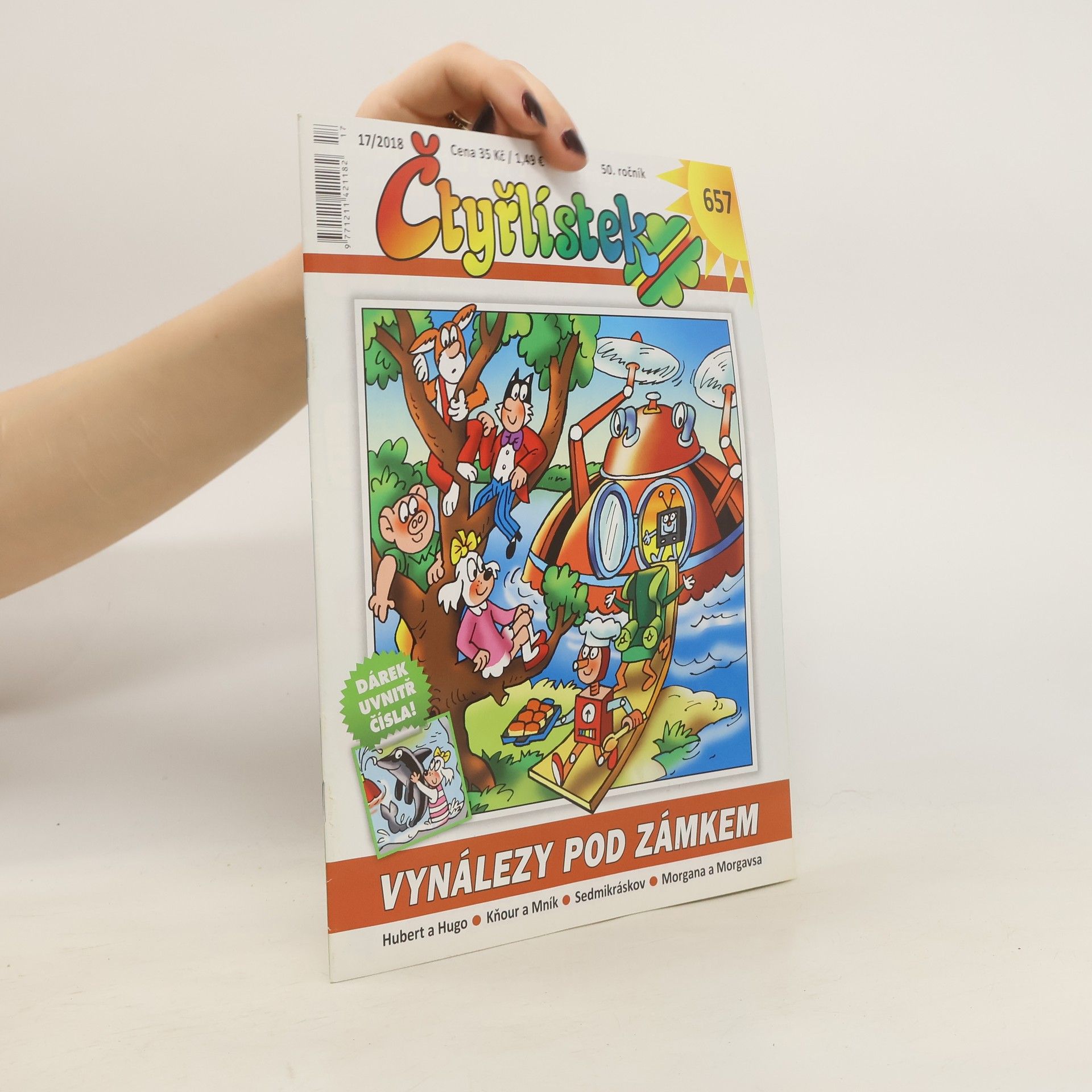 Collectif d'auteurs Čtyřlístek 17/2018. Vynálezy pod zámkem