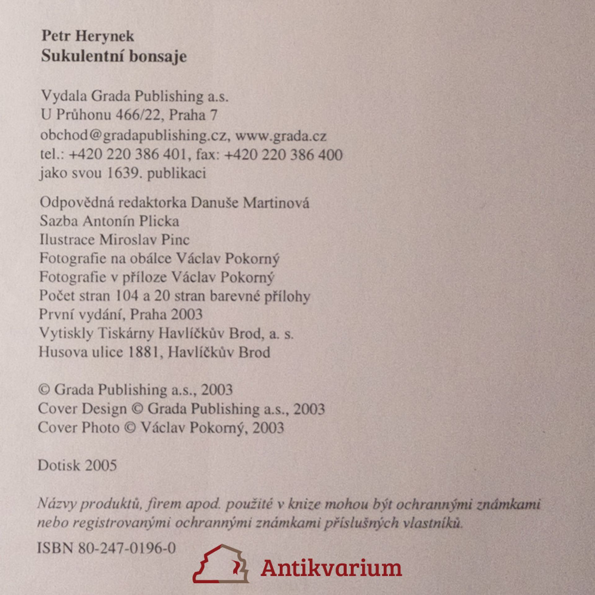 Petr Herynek Sukulentní bonsaje