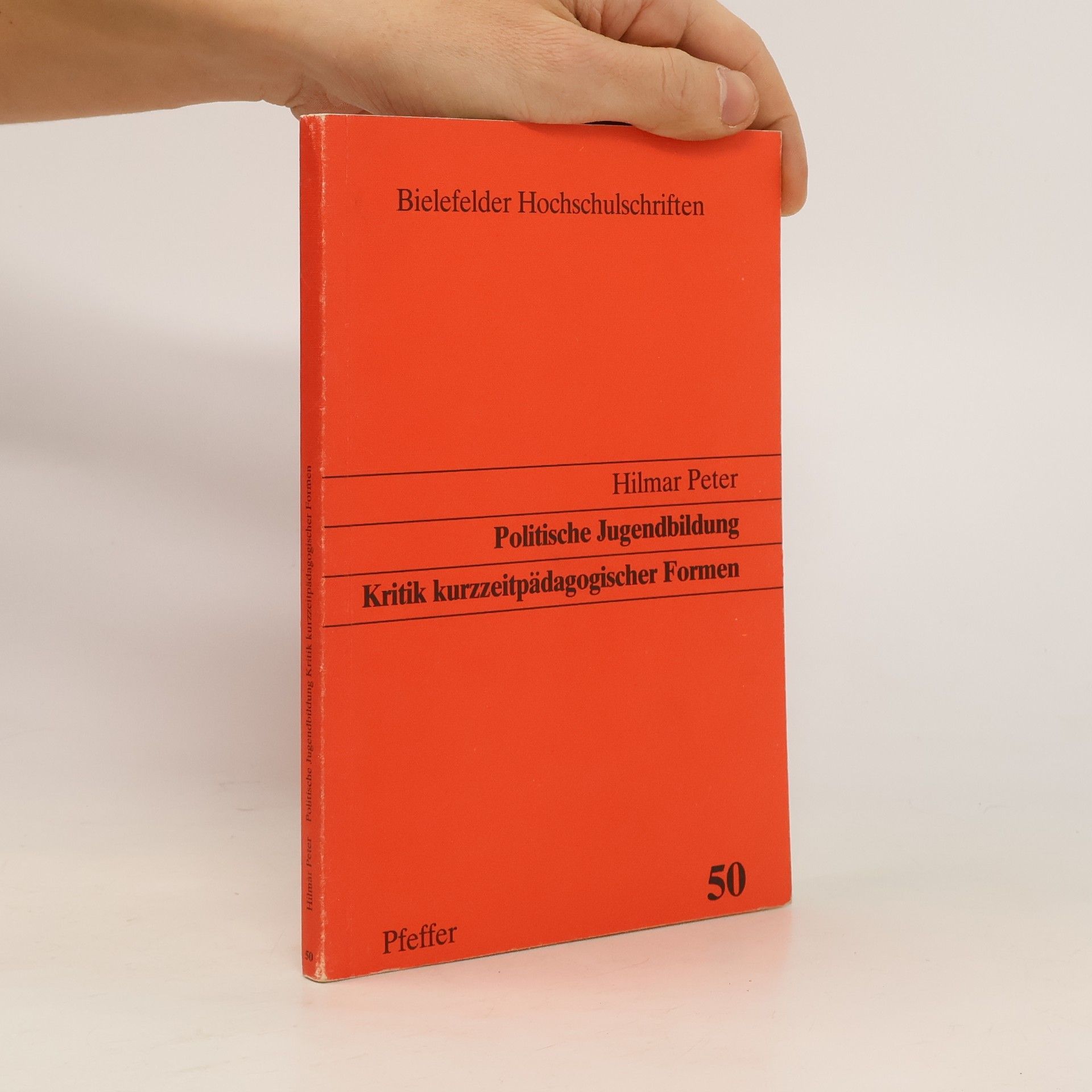 Hilmar Peter Politische Jugendbildung