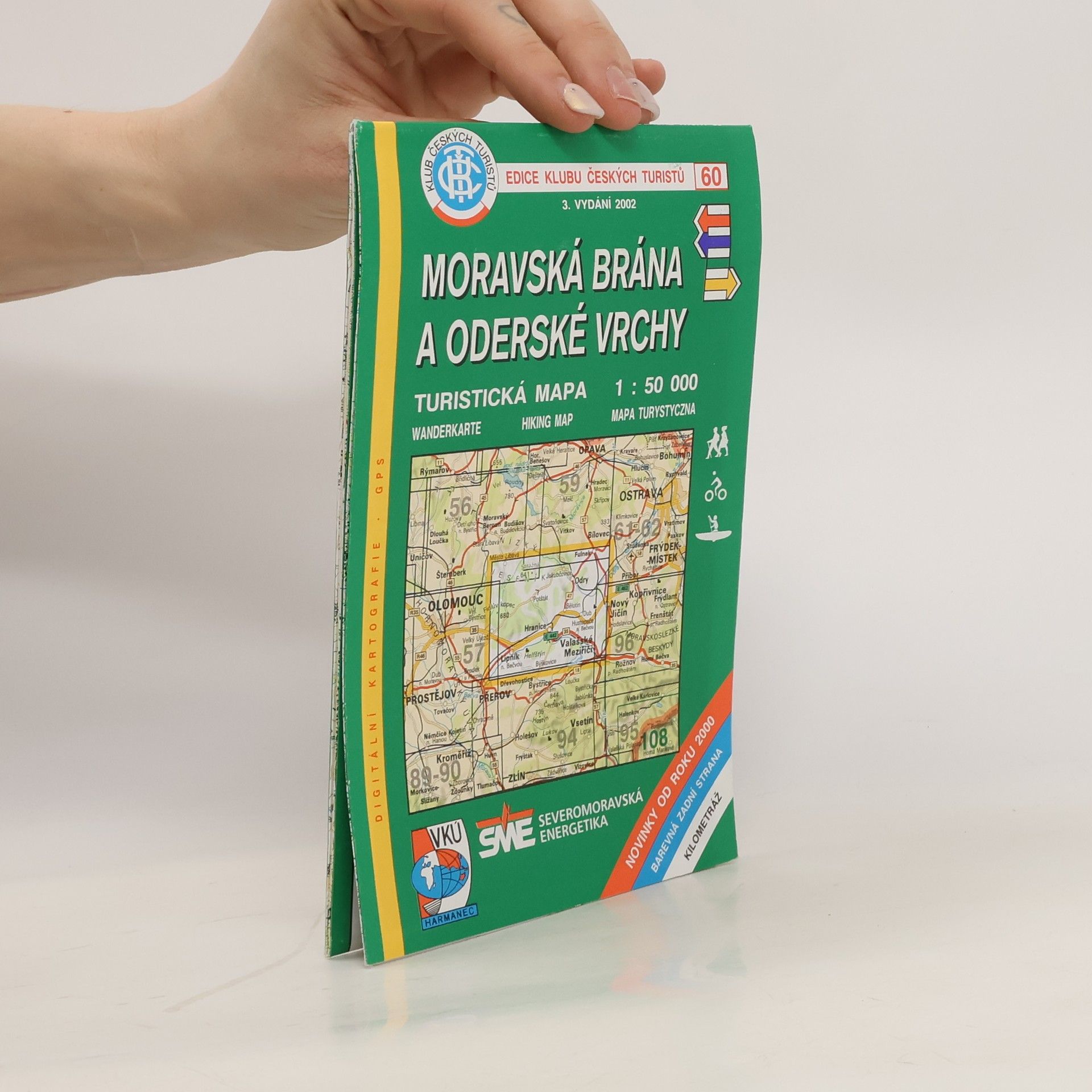 Jiří Rohlík Moravská brána a Oderské vrchy turistická mapa