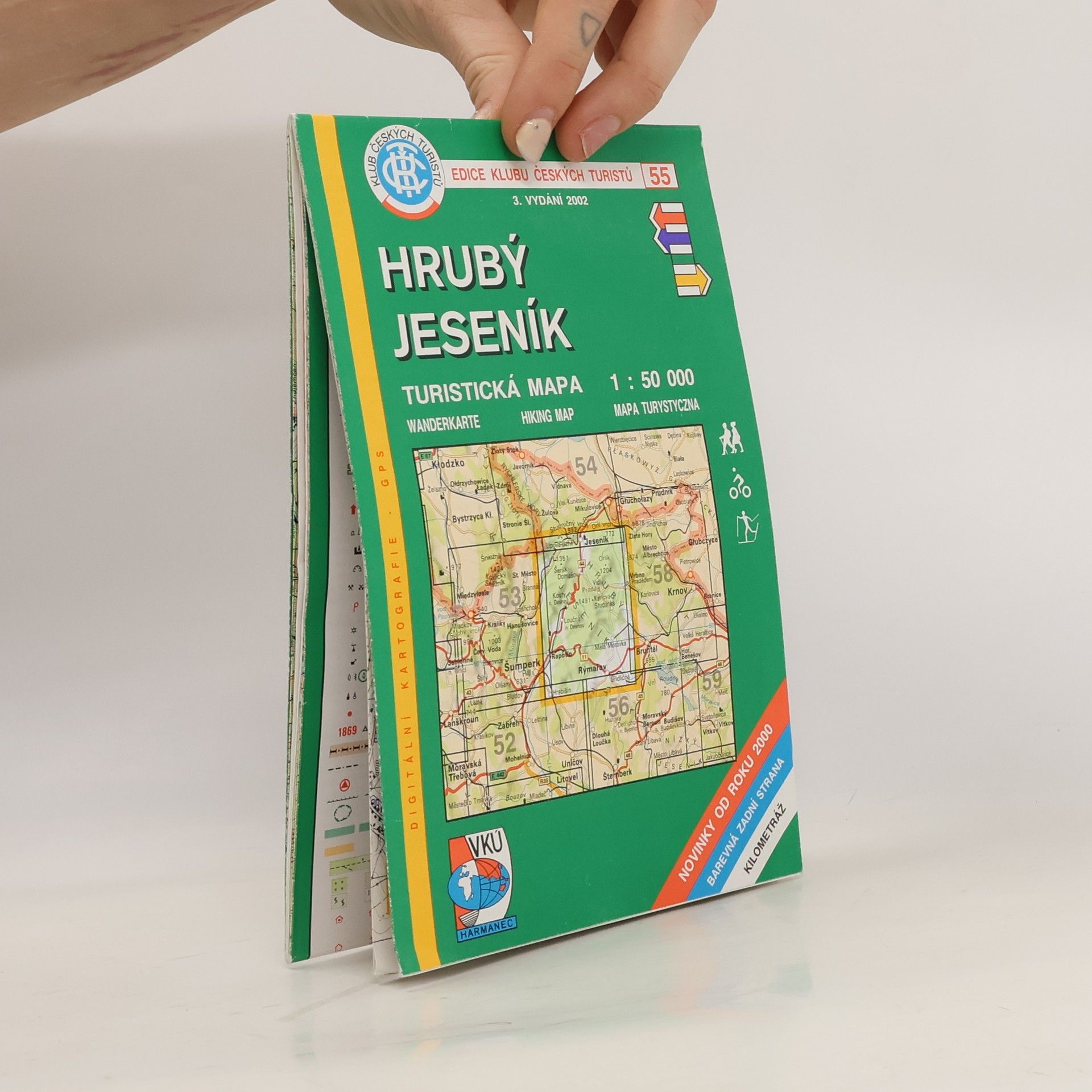Jiří Rohlík Hrubý Jeseník turistická mapa