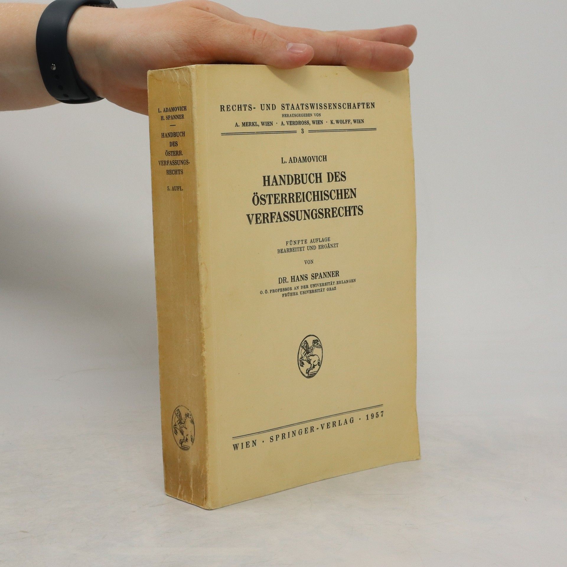 Hans Spanner Handbuch Des Österreichischen Verfassungsrechts