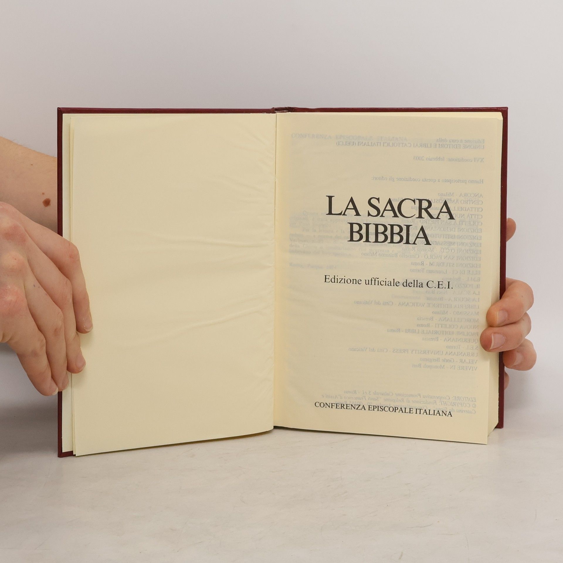 Collectif d'auteurs La Sacra Bibbia