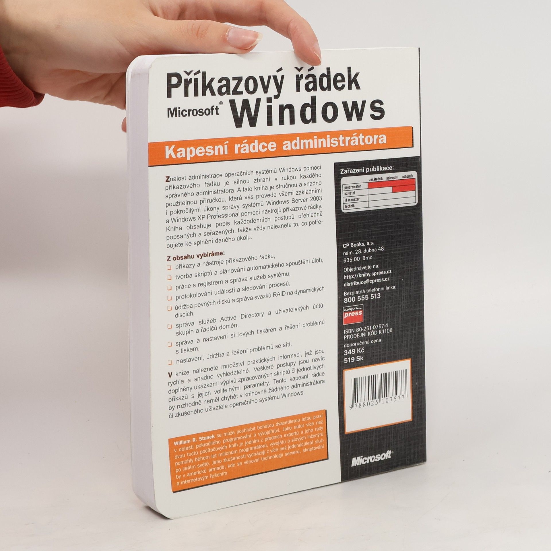 William Robert Stanek Příkazový řádek Microsoft Windows