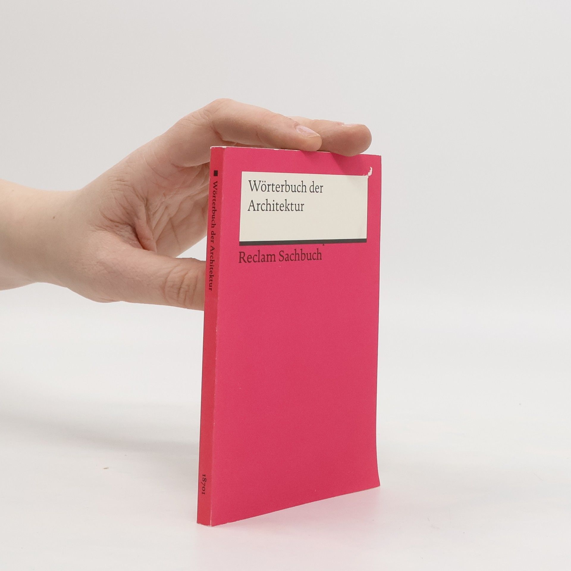 Various authors Wörterbuch der Architektur