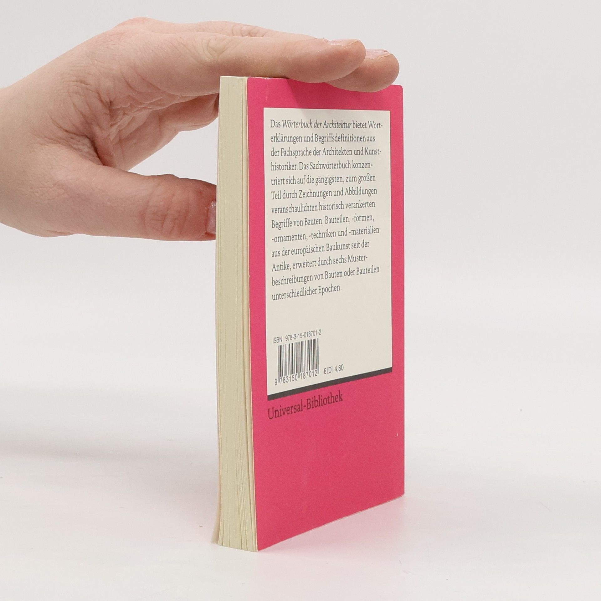 Various authors Wörterbuch der Architektur
