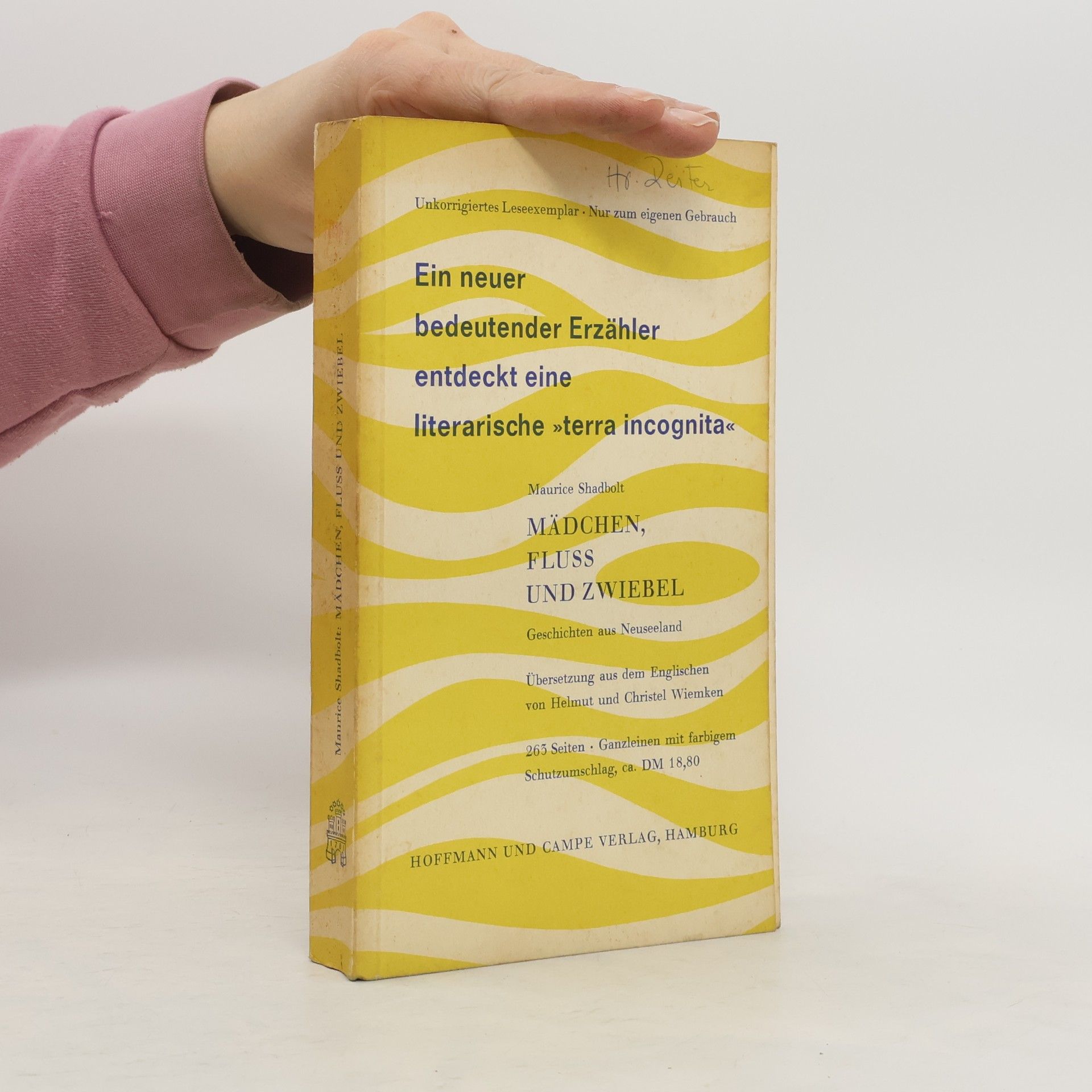 Maurice Shadbolt Ein neuer budeutender Erzähler entdeckt eine literarische terra incognita
