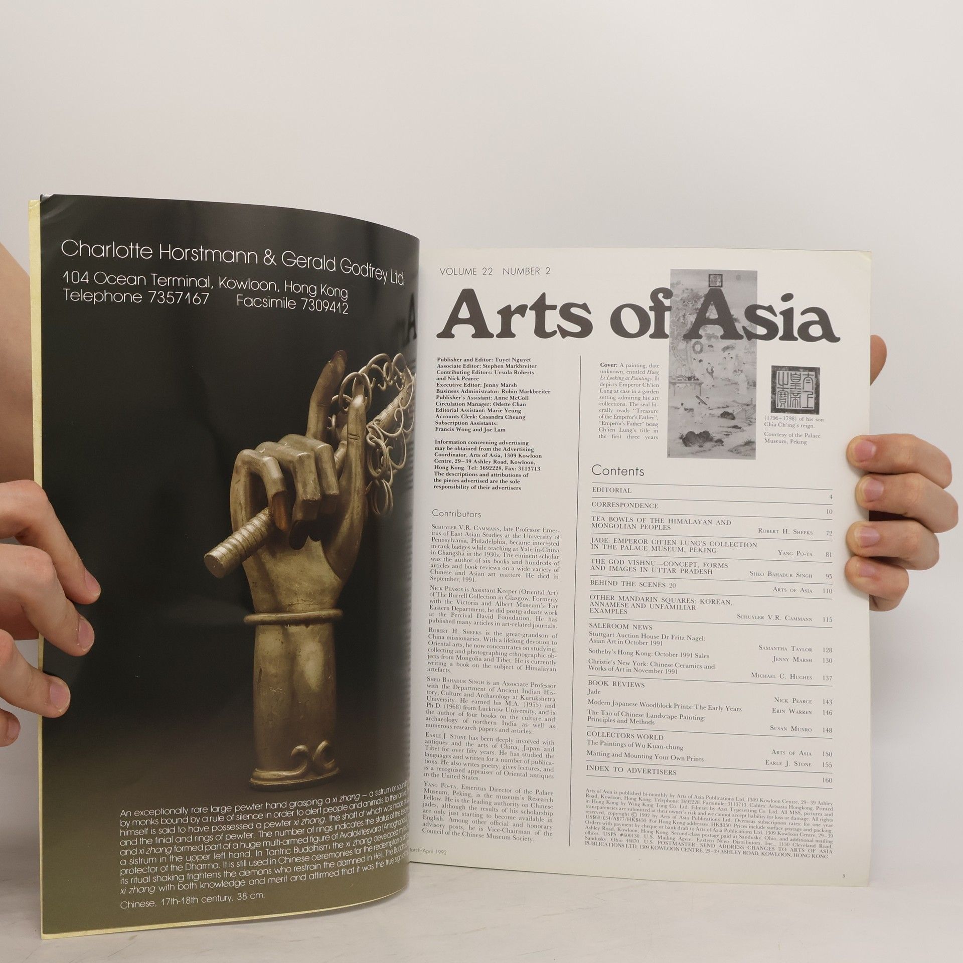 AA.VV. Arts of Asia. March-April 1992