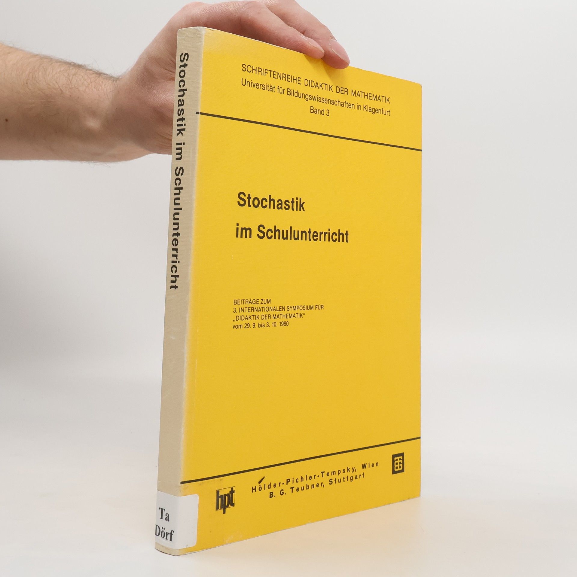kolektiv Schriftenreihe didaktik der Mathematik 3.  Schriftenreihe didaktik der Mathematik 3. Název * Podtitul  Autor*  Rok vydání*  Datum vydání neznámé 3209002754 ISBN-10 9783209002754 ISBN-13 Jazyk*  Vydavatel *  Vydavatel neznámý Vazba  Kategorie*  Počet stránek  Počet svazků  Anotace  Série  Edice  Interní poznámka  Štítky  Zobrazí se štítky pro všechny matky v rámci jedné prababičky. Stochastik im Schulunterricht