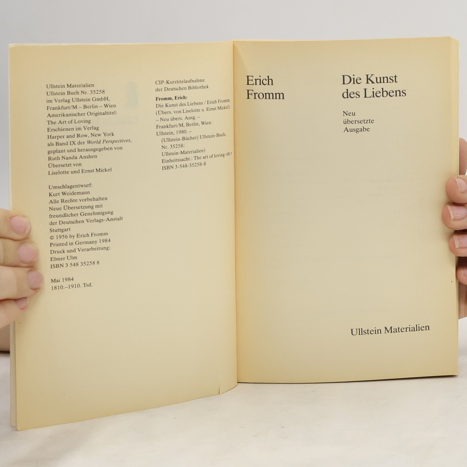 Erich Fromm Die Kunst des Liebens