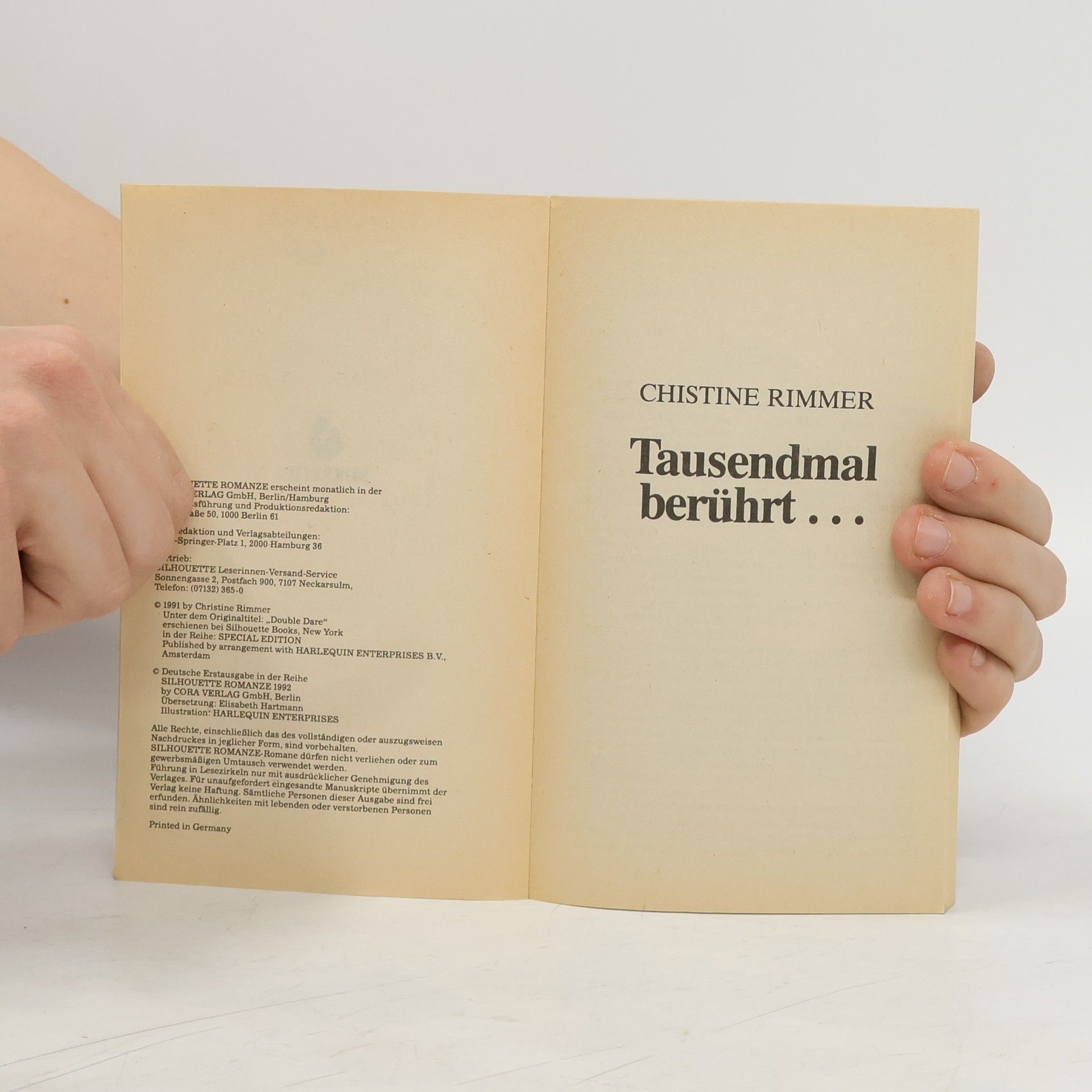 Christine Rimmer Tausendmal berührt...
