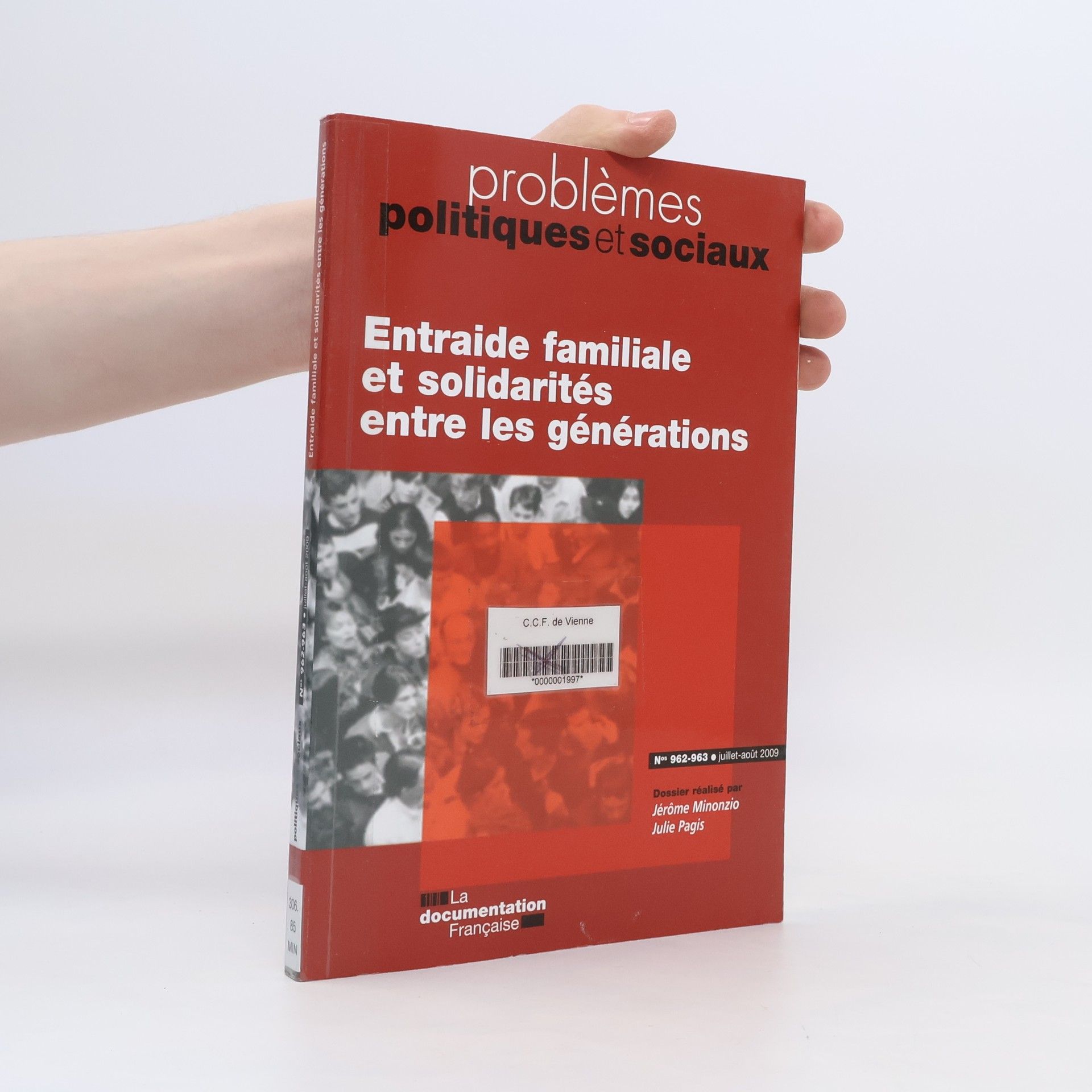 Jérome Minonzio Entraide familiale et solidarités entre les générations