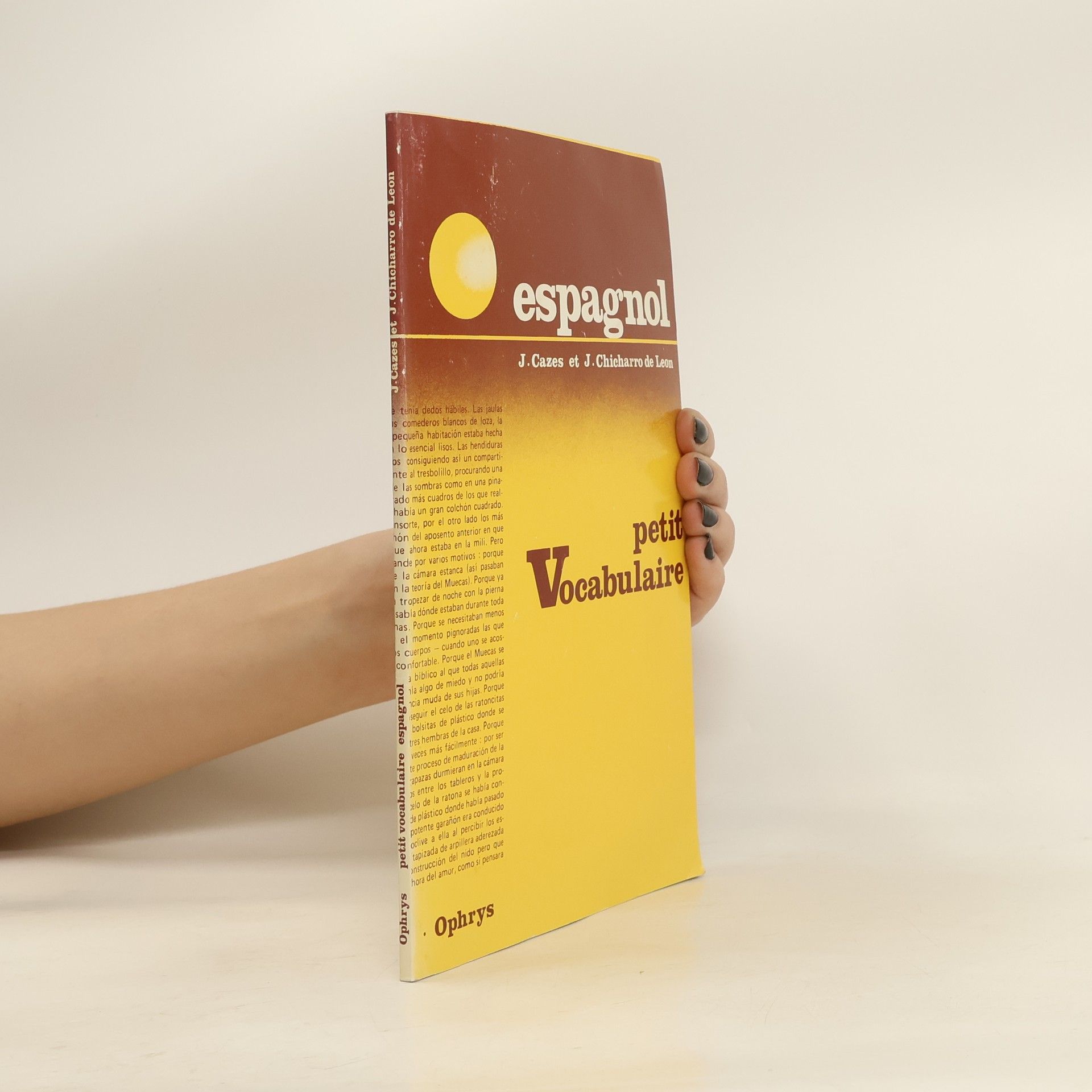 J. Cazes Espagnol. Petit Vocabulaire