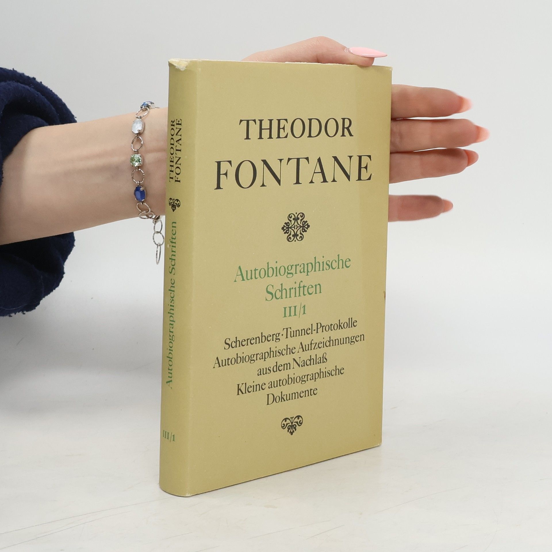 Theodor Fontane Autobiographische Schriften III/1