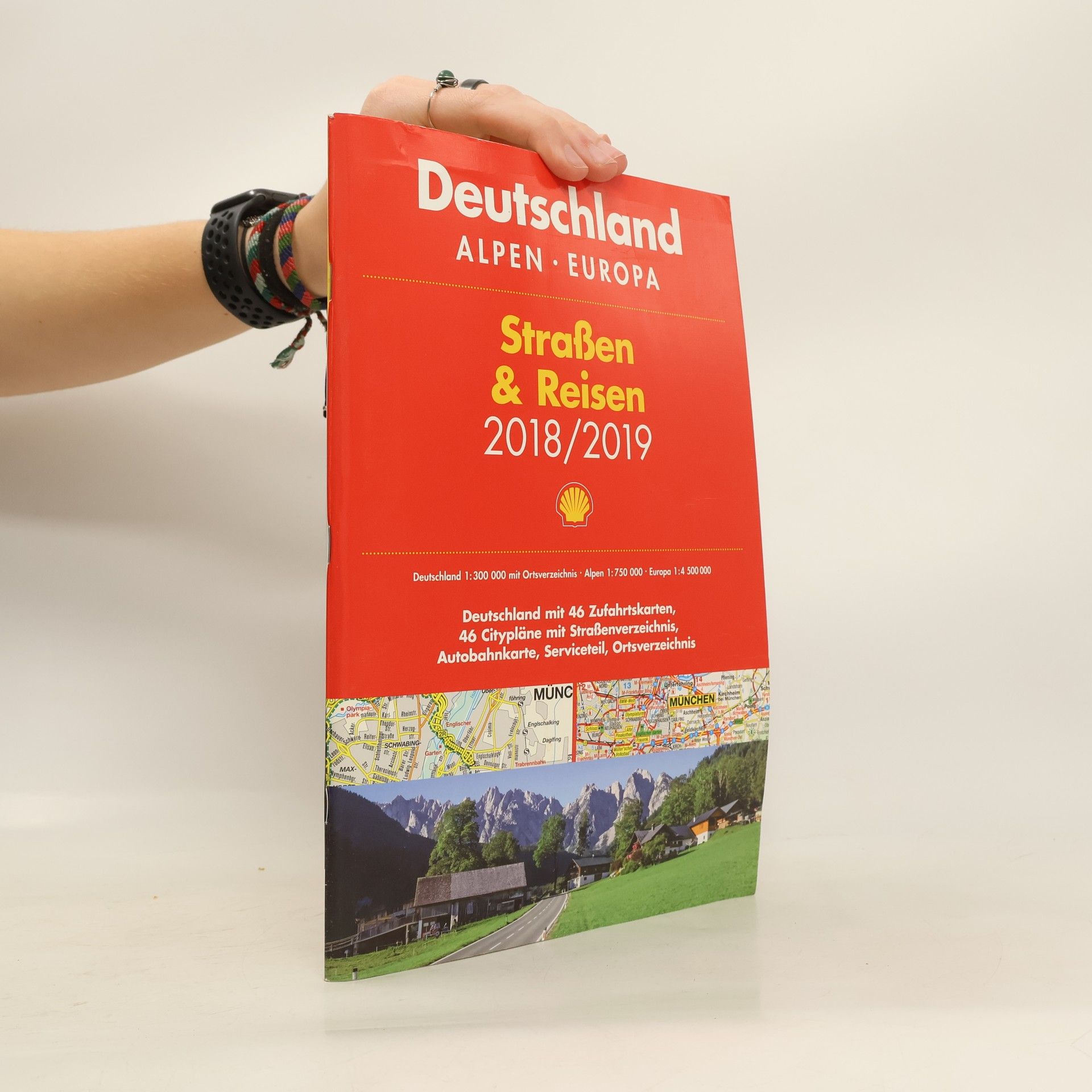 Collectif d'auteurs Shell Straßen & Reisen 2018/19 Deutschland 1:300.000, Alpen, Europa