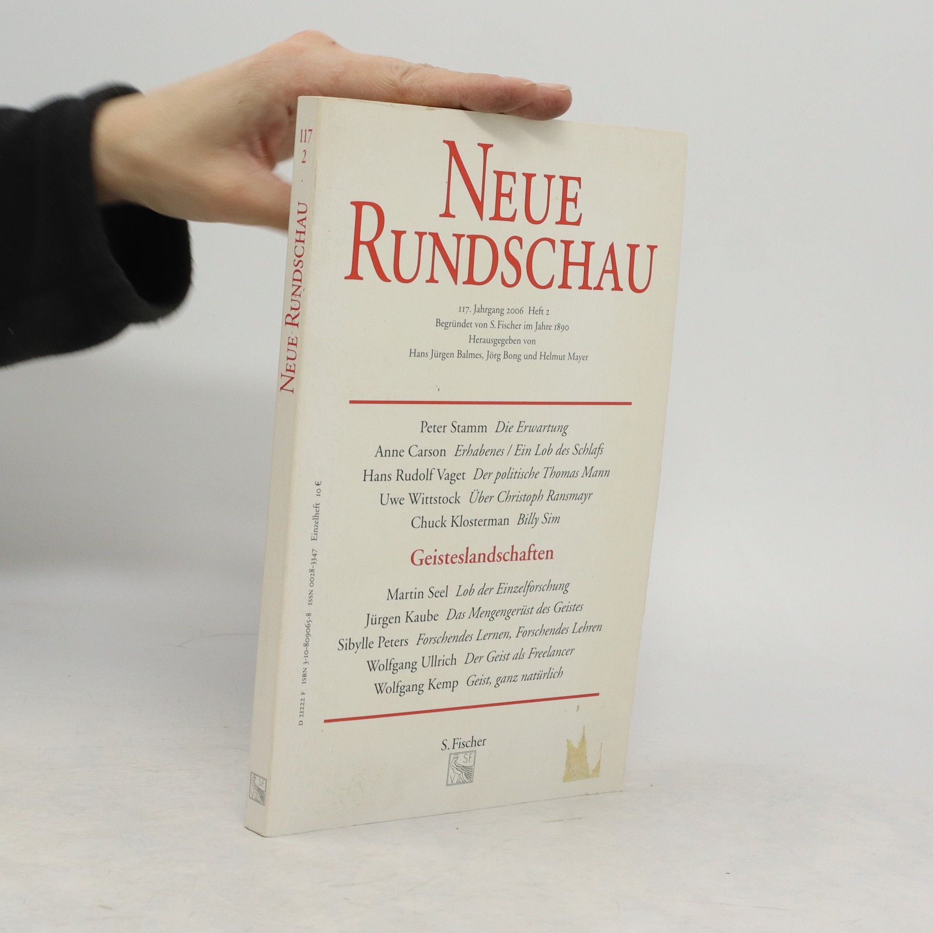 AA.VV. Neue Rundschau 2/117