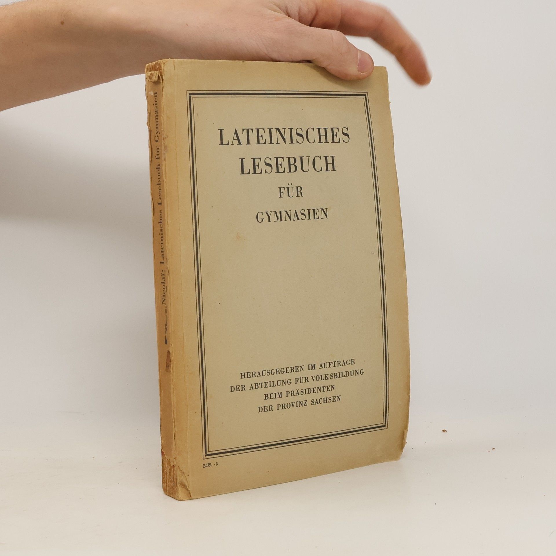 Alfred Nicolai Lateinisches Lesebuch für Gymnasien