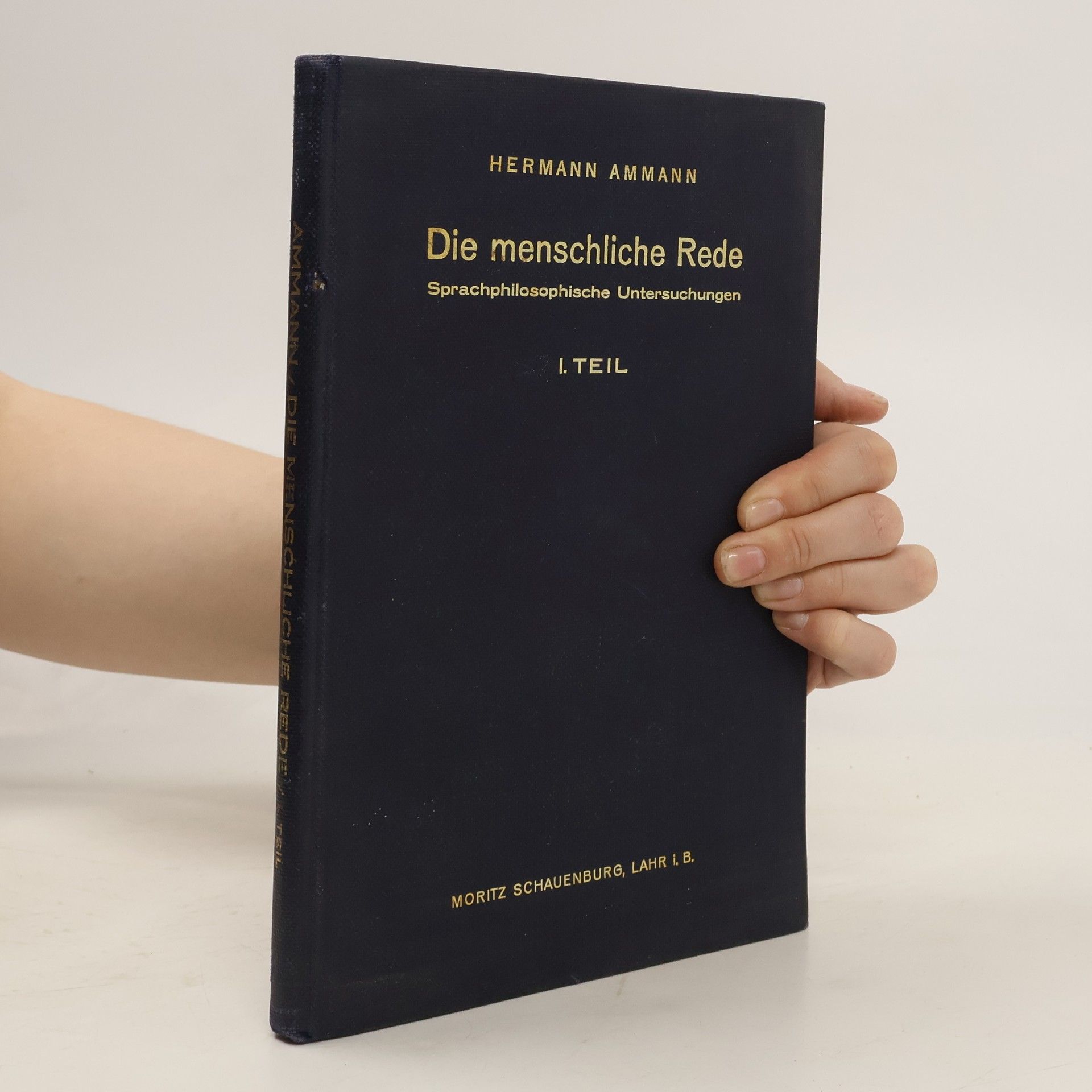 Hermann Ammann Die menschliche Rede I.