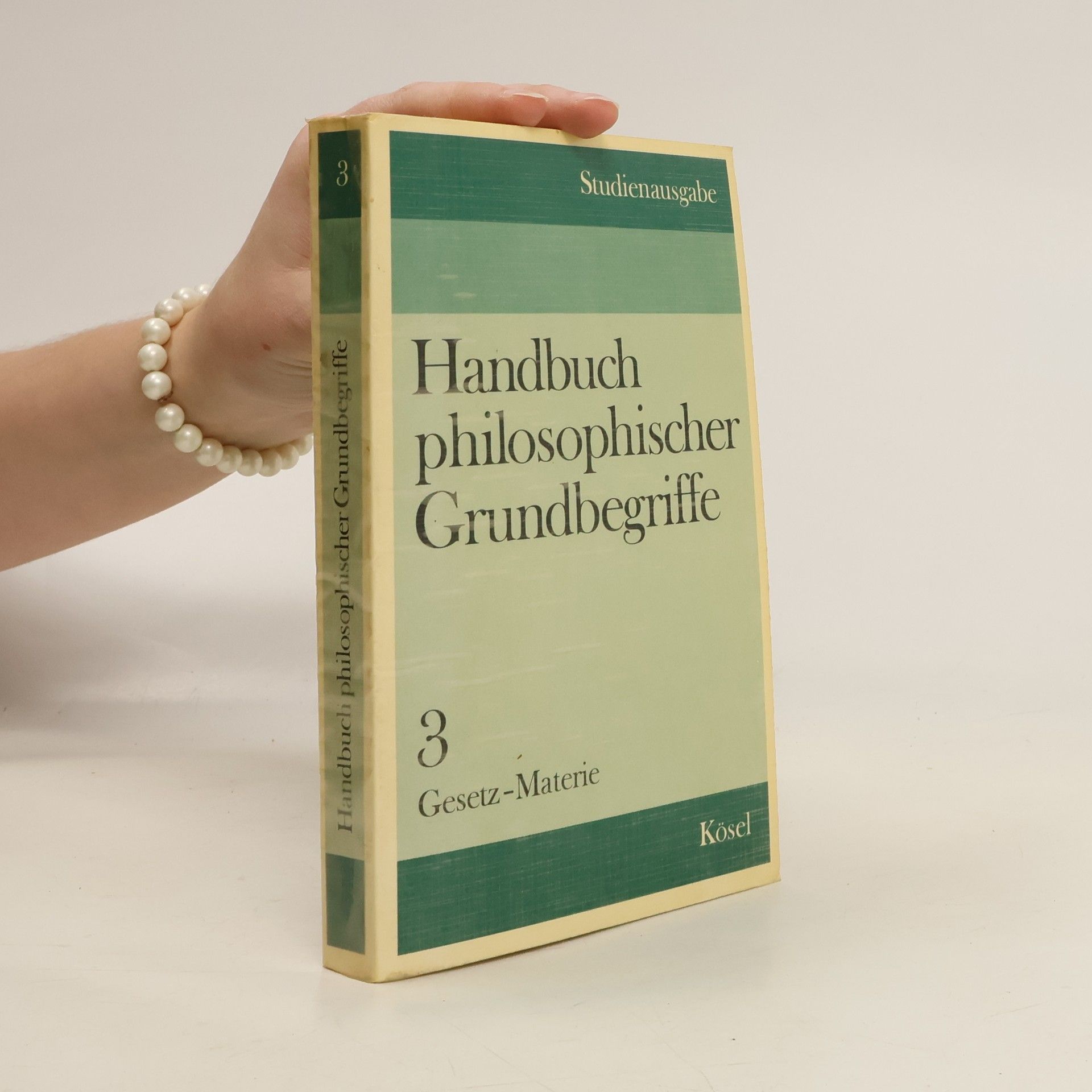 Hermann Krings Handbuch philosophischer Grundbegriffe 3 Gesetz-Materie. Studienausgabe