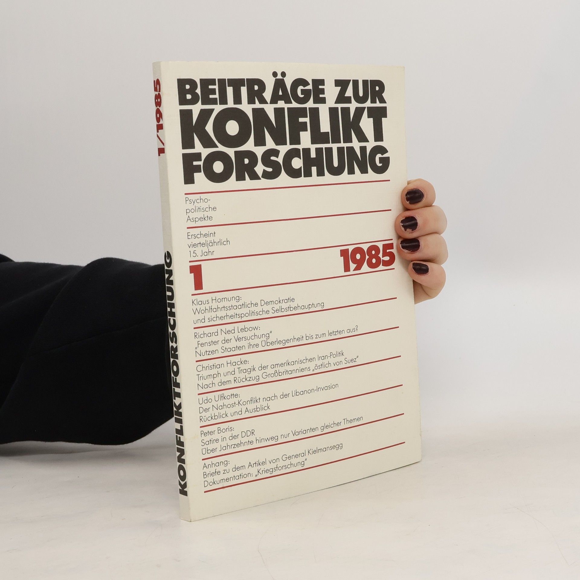 kolektiv Beiträge zur Konfliktforschung 1/1985