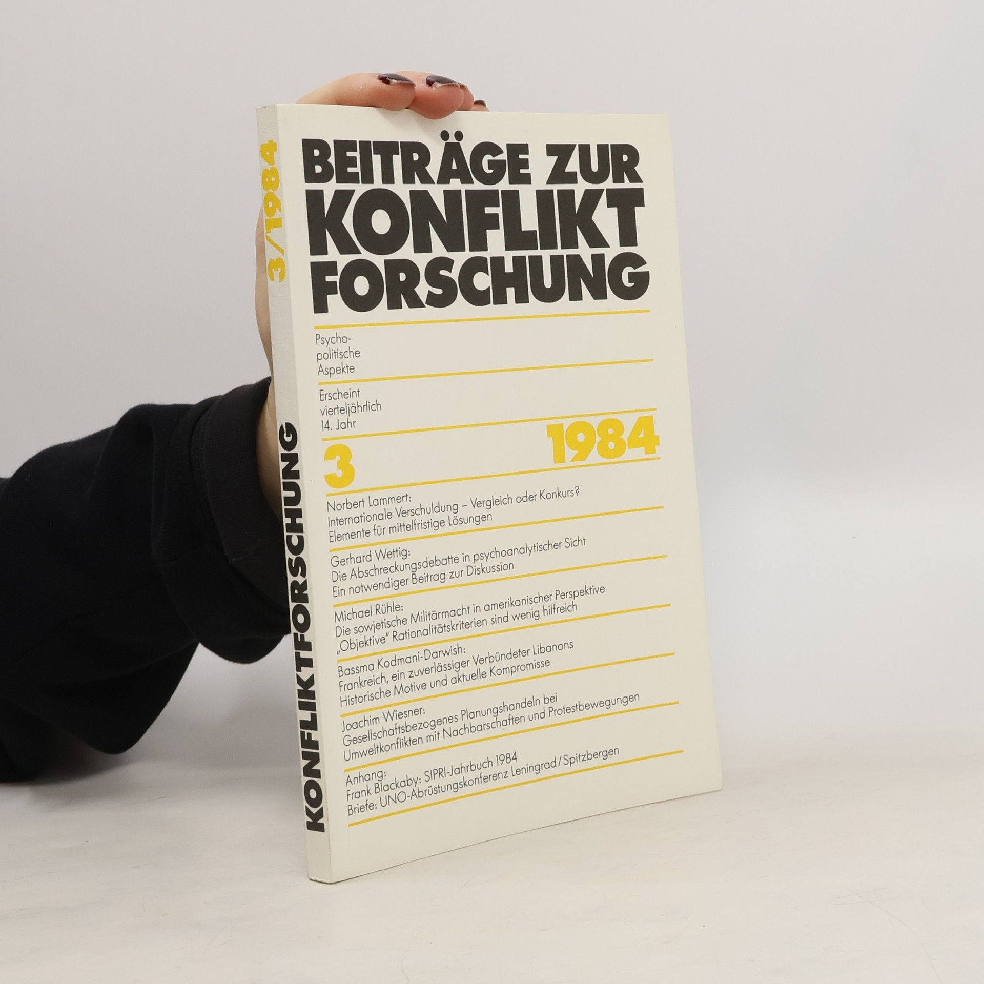 AA.VV. Beiträge zur Konfliktforschung 3/1984