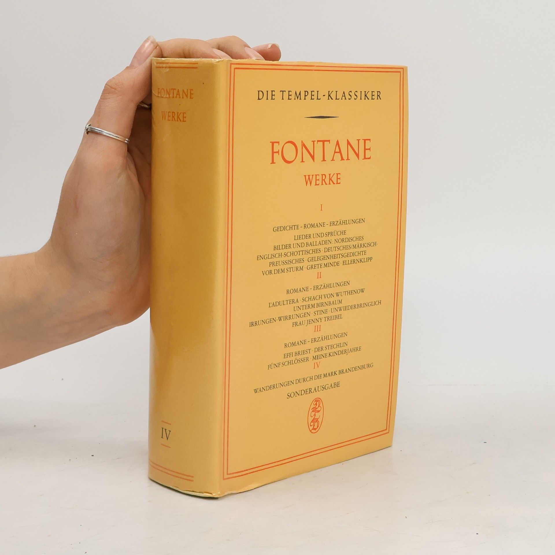 Theodor Fontane Fontane Werke IV.