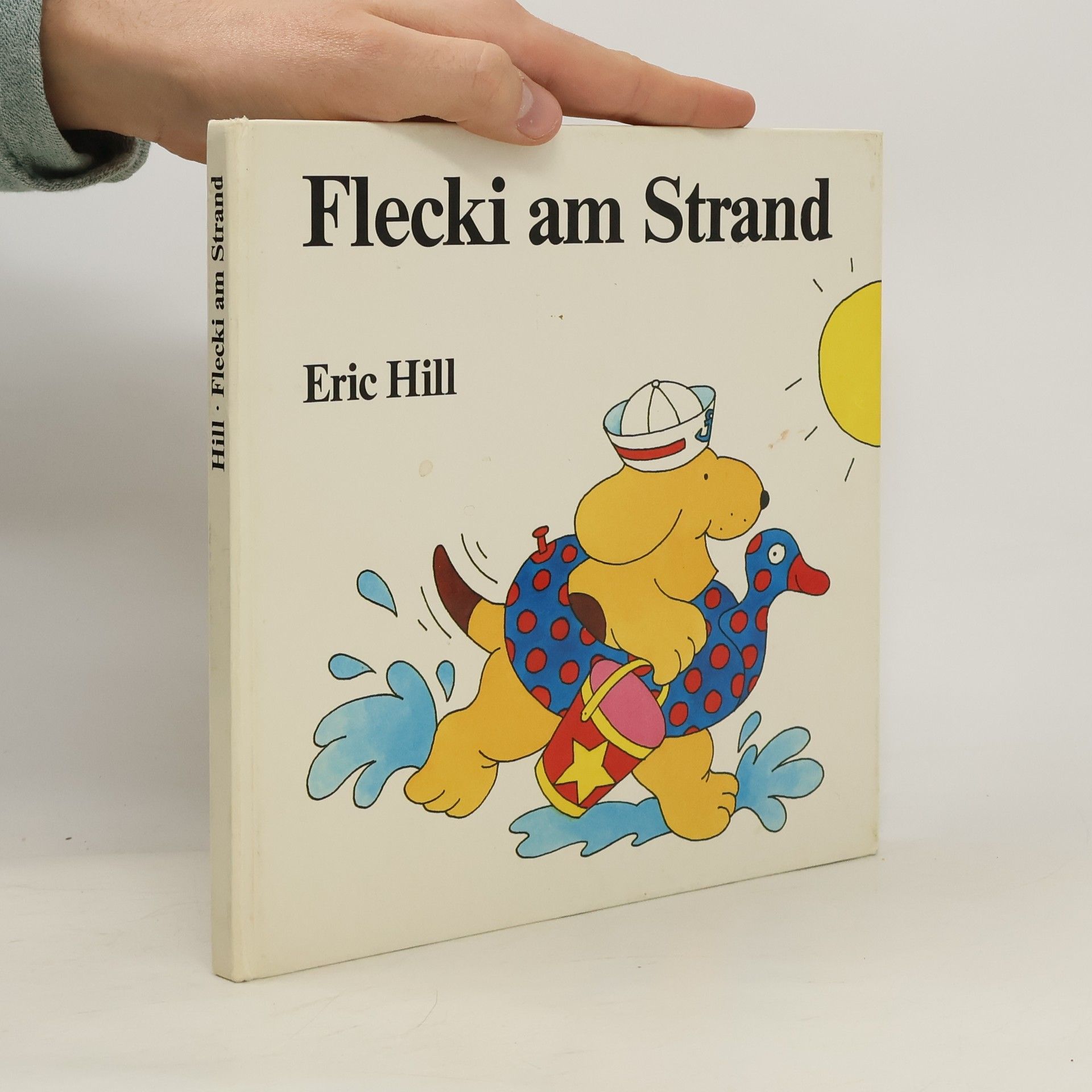 Eric Hill Flecki am Strand