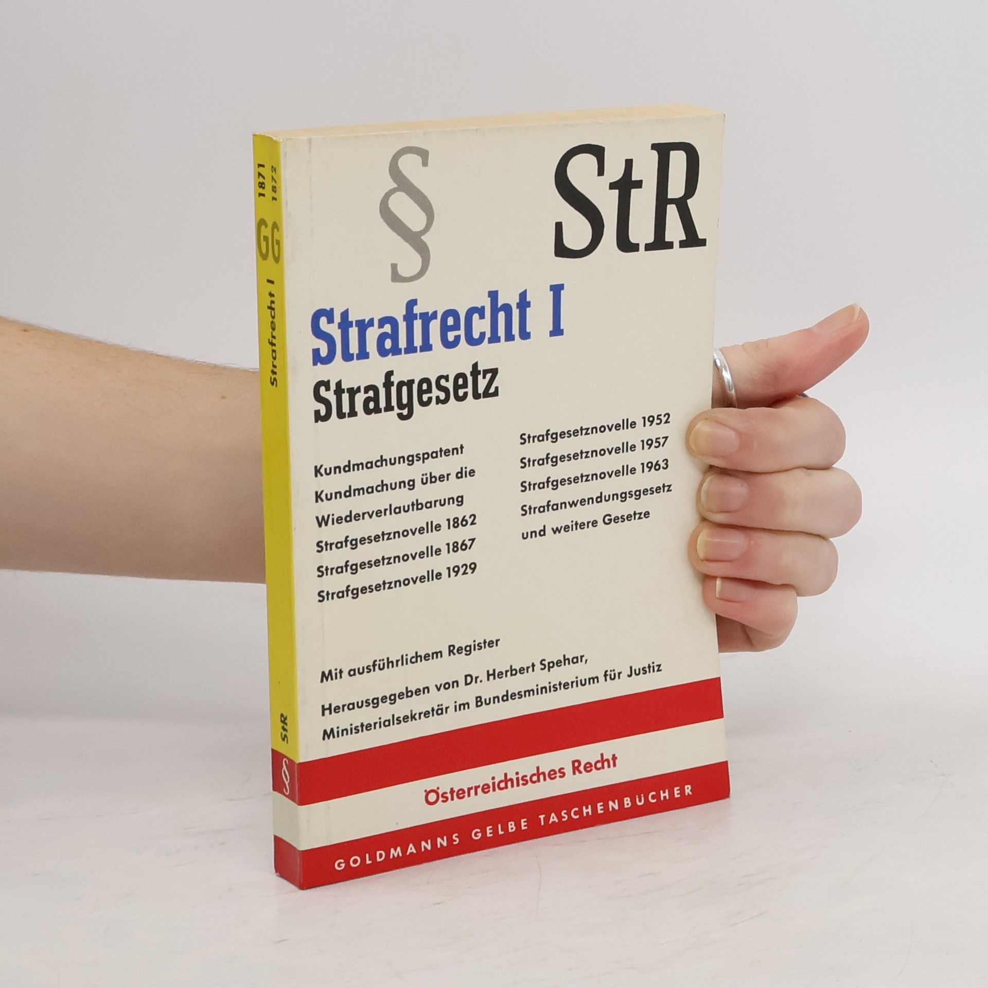 Herbert Spehar StR. Strafrecht I. Strafgesetz