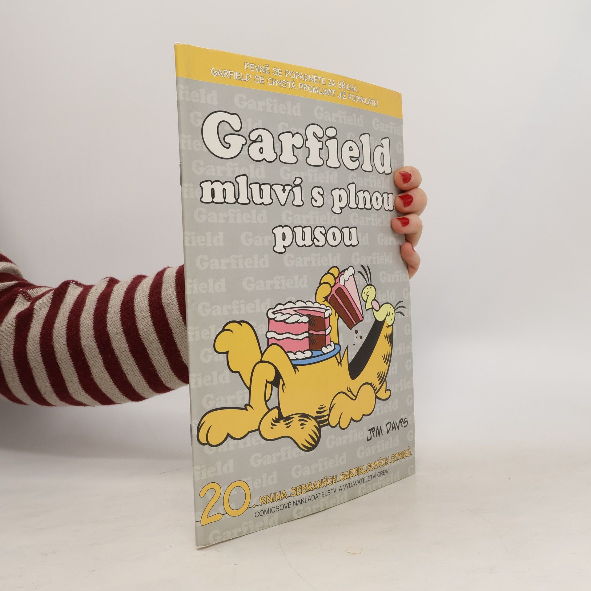 Jim Davis Garfield mluví s plnou pusou