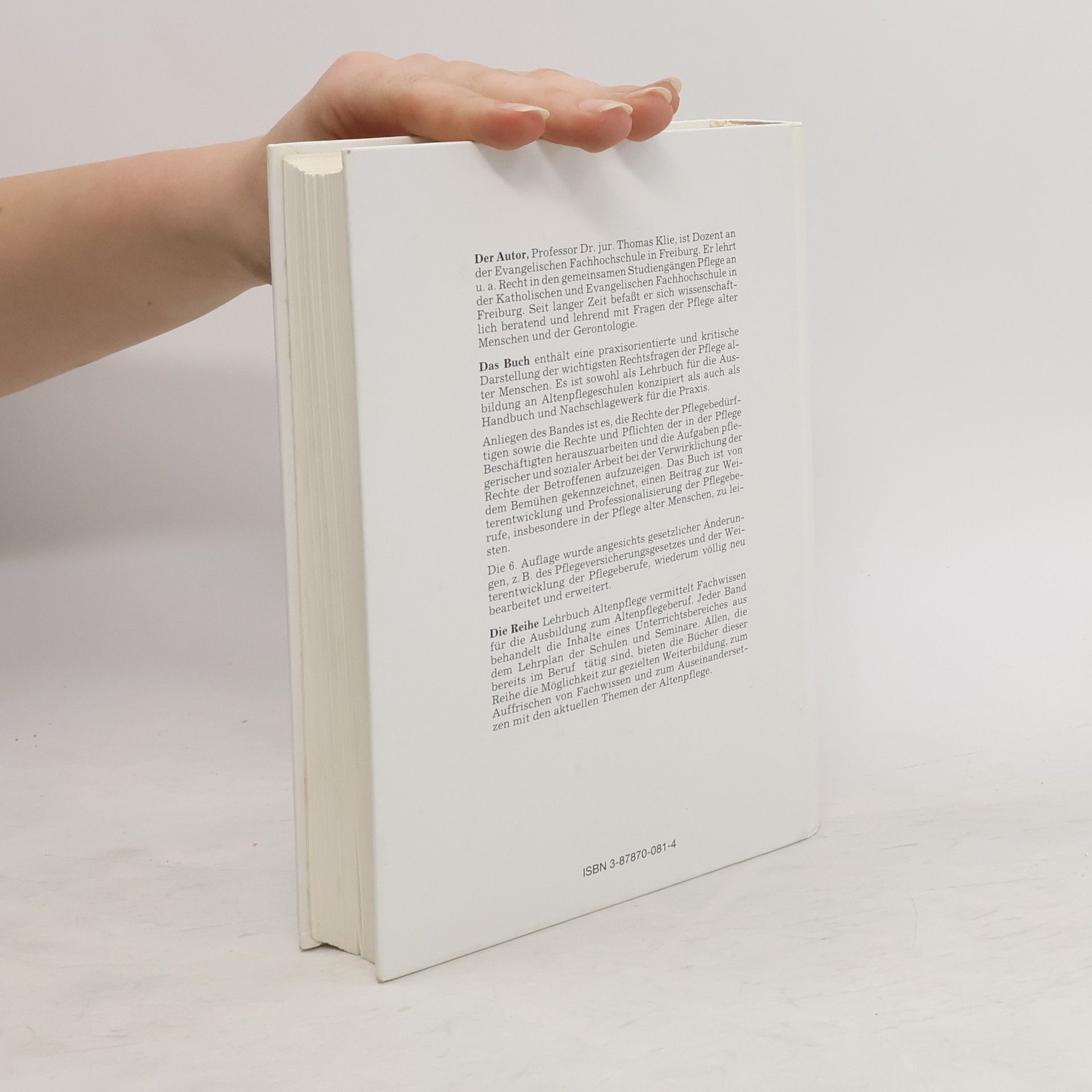 Thomas Klie Lehrbuch Altenpflege