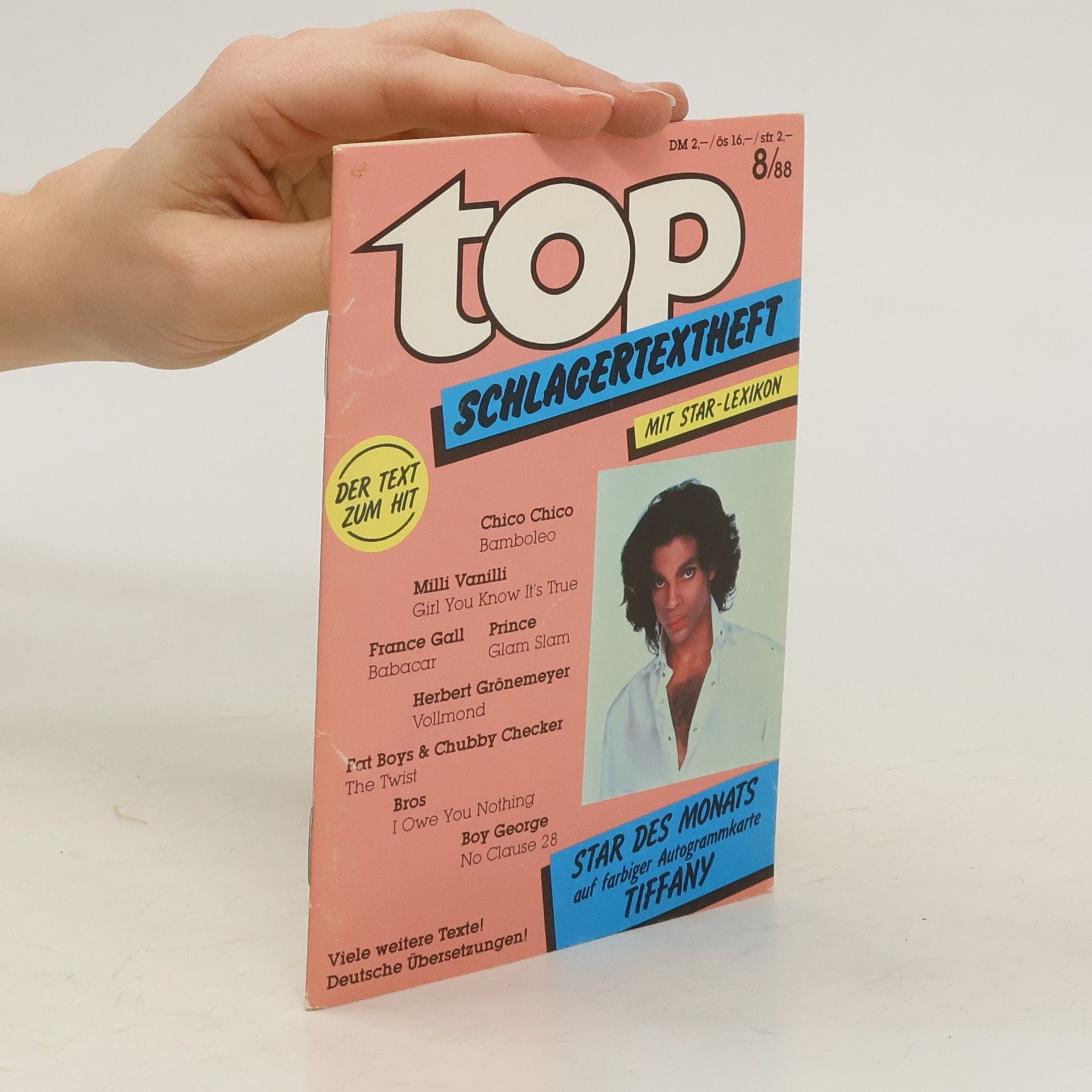 Top Schlagertextheft 8/88